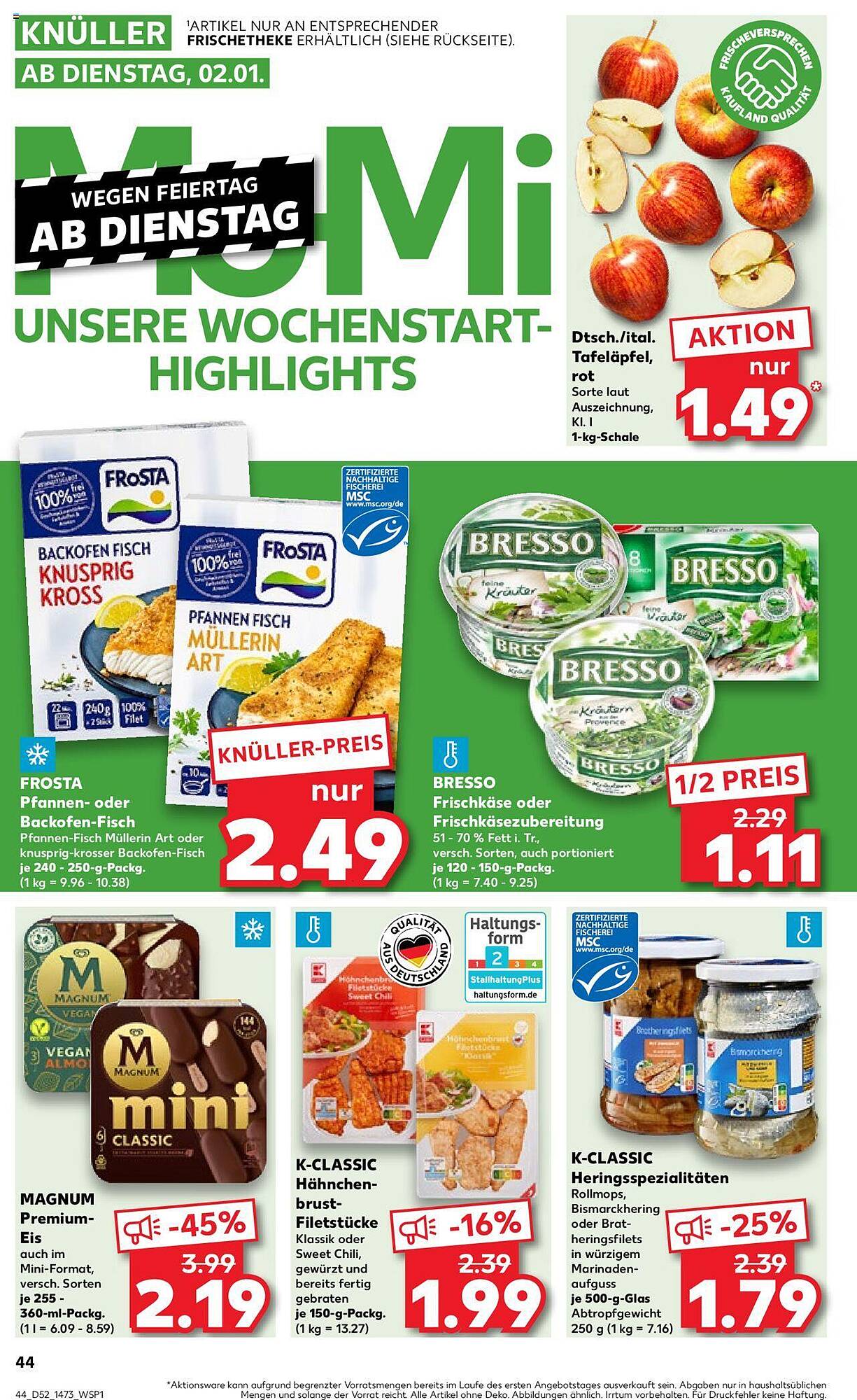 Kaufland Prospekt 27 Dez – 3 Jan 2024 Seite 44