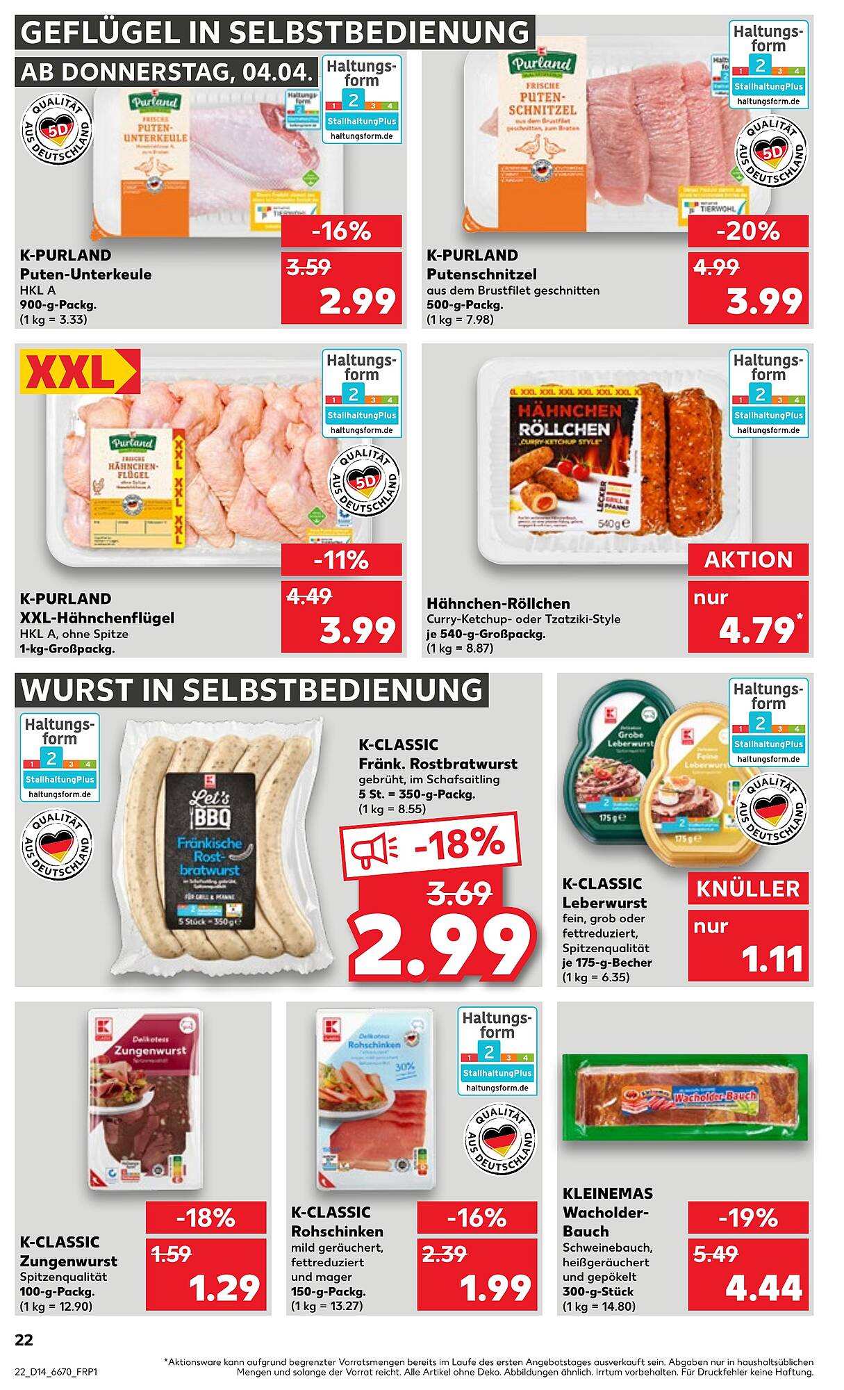 Kaufland Prospekt 4 – 10 April 2024 Seite 22