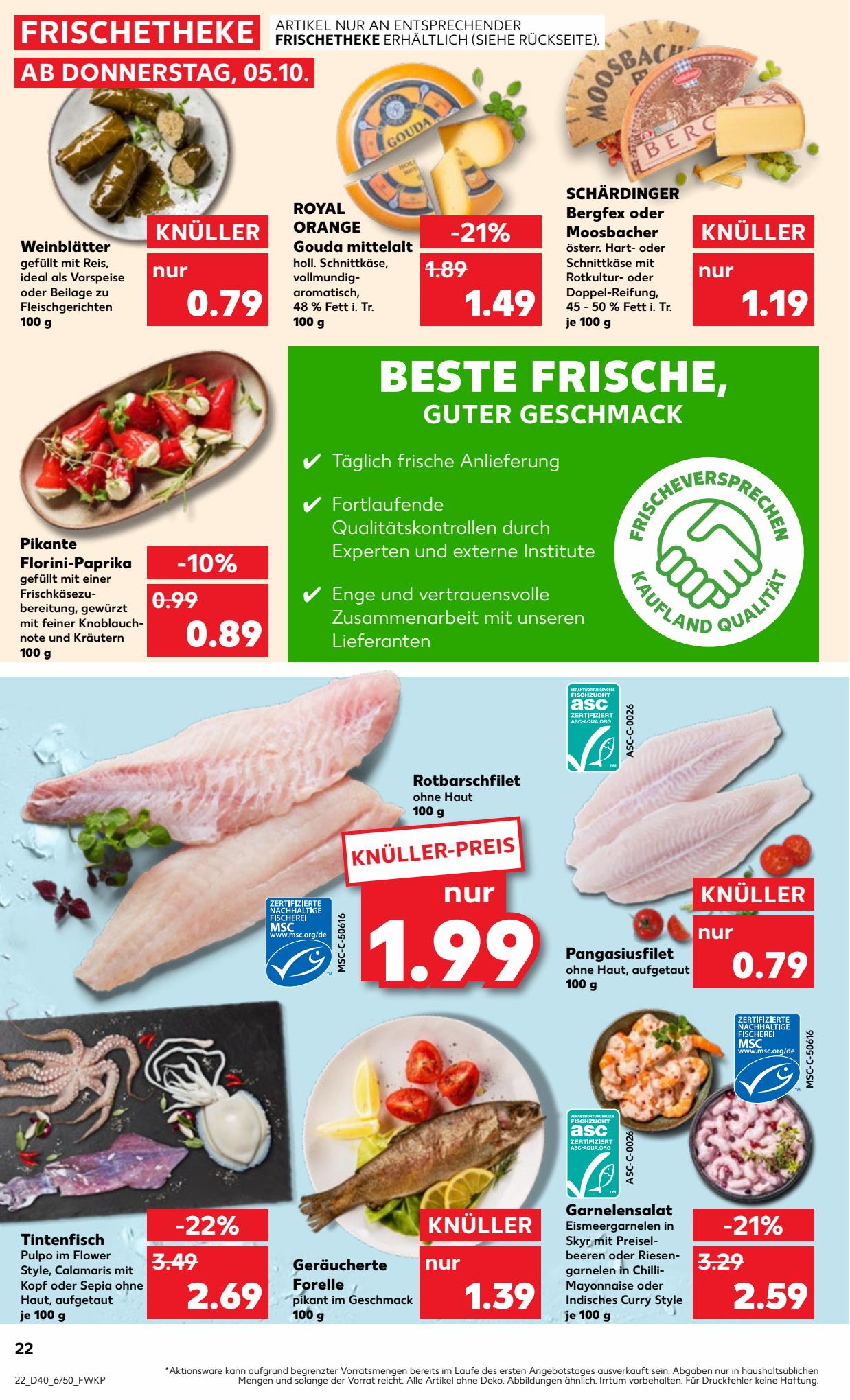 Kaufland Prospekt 5 – 11 October 2023 Seite 22