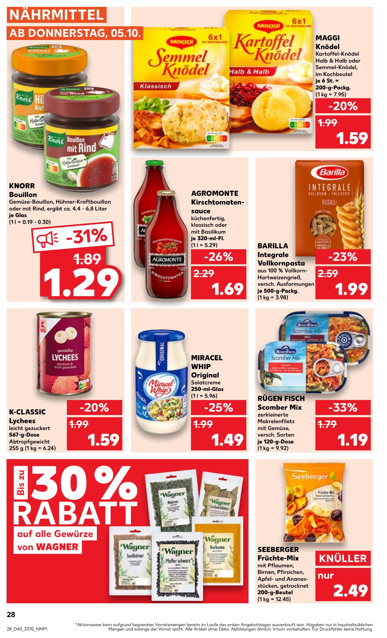 Kaufland Prospekt 5 – 11 October 2023 Seite 28