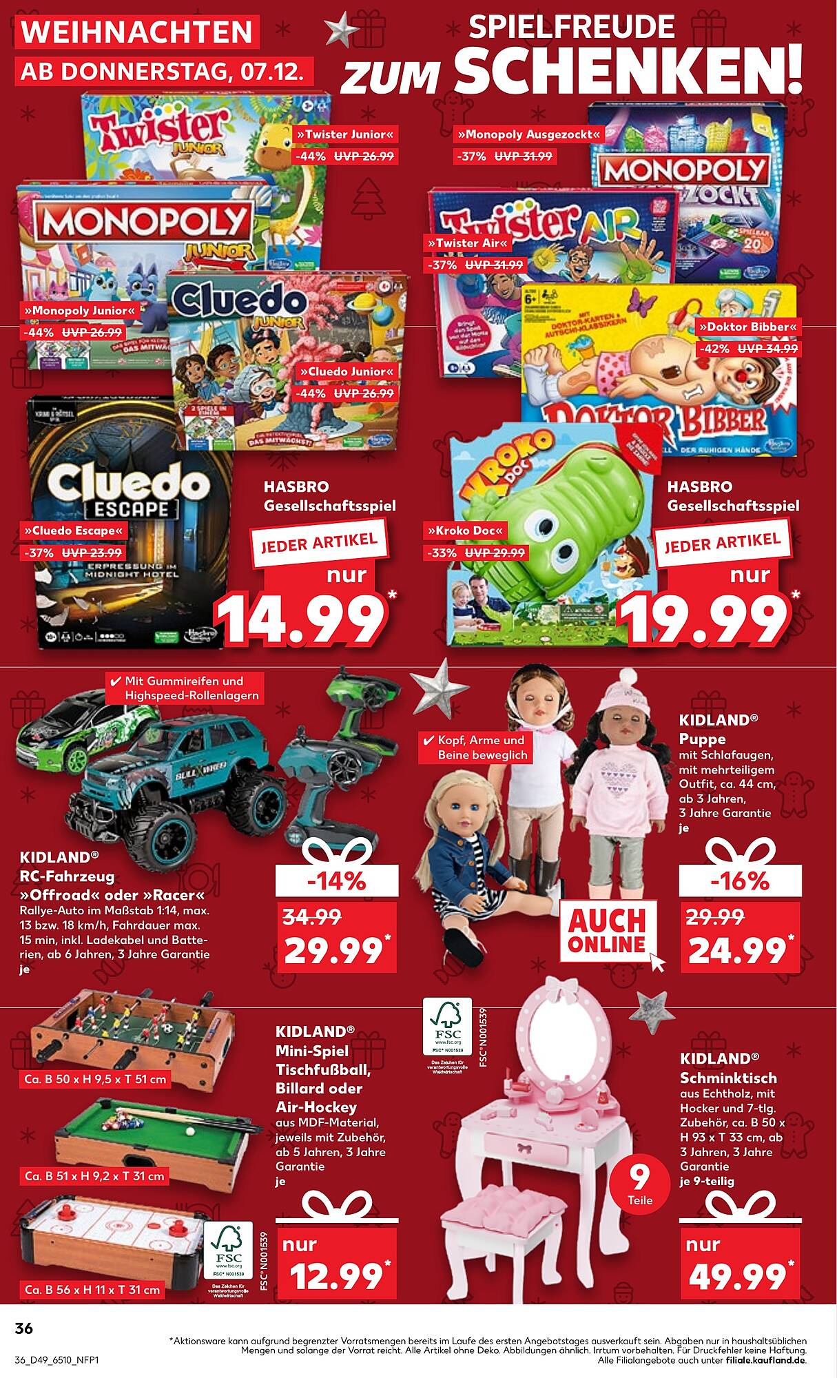 Kaufland Prospekt 7 – 13 Dezember 2023 Seite 36