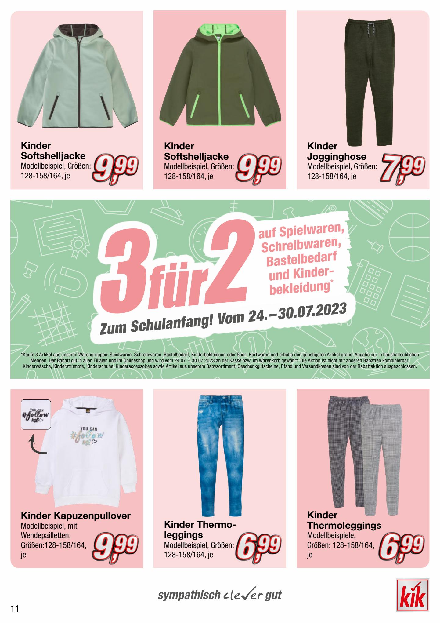 KiK Prospekt 24 Juli – 20 August 2023 Seite 11