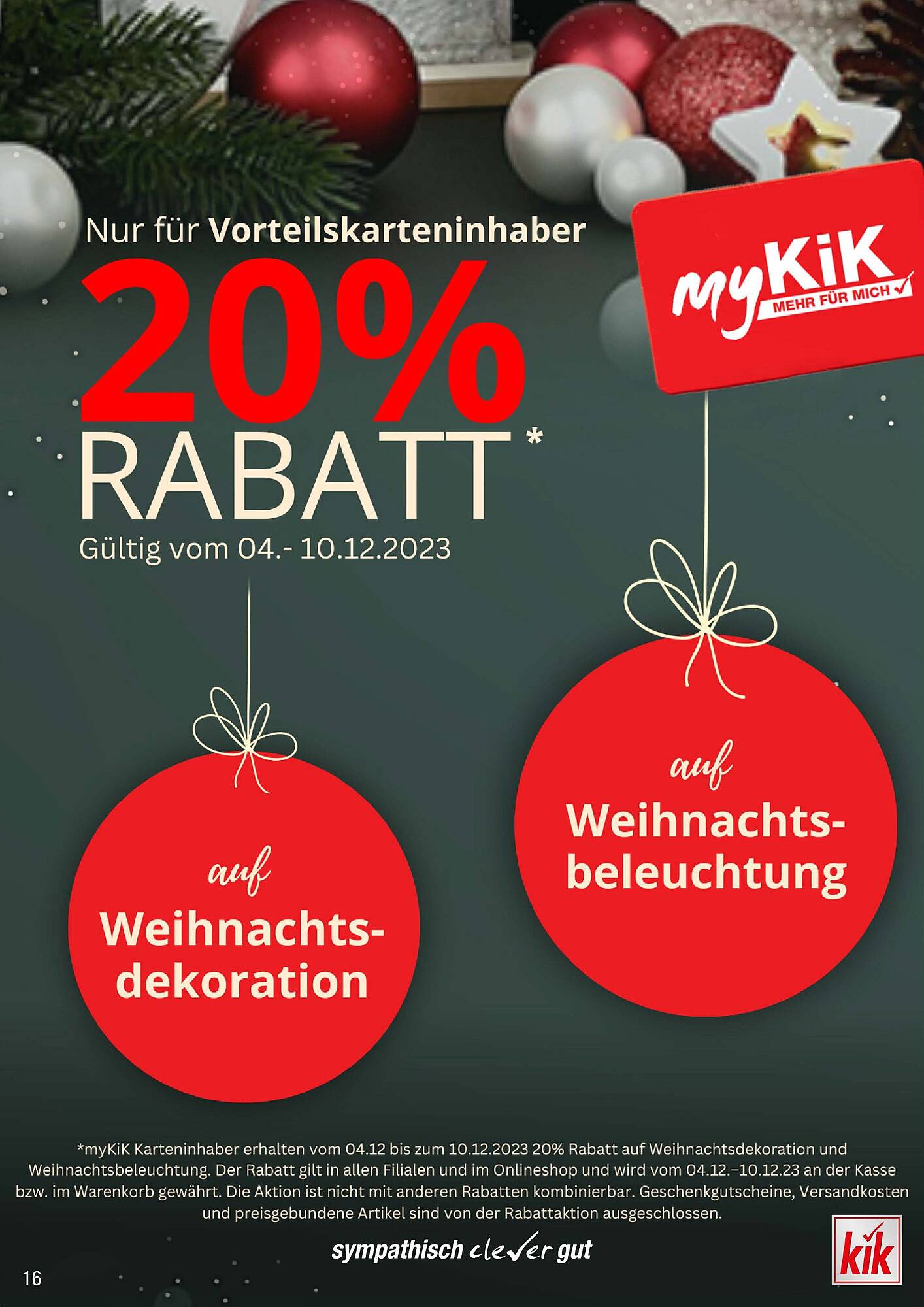 KiK Prospekt 4 – 10 Dezember 2023 Seite 16