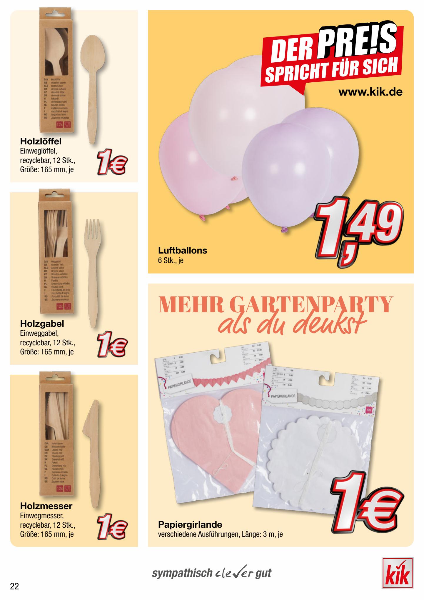 KiK Prospekt 8 – 31 Mai 2023 Seite 22