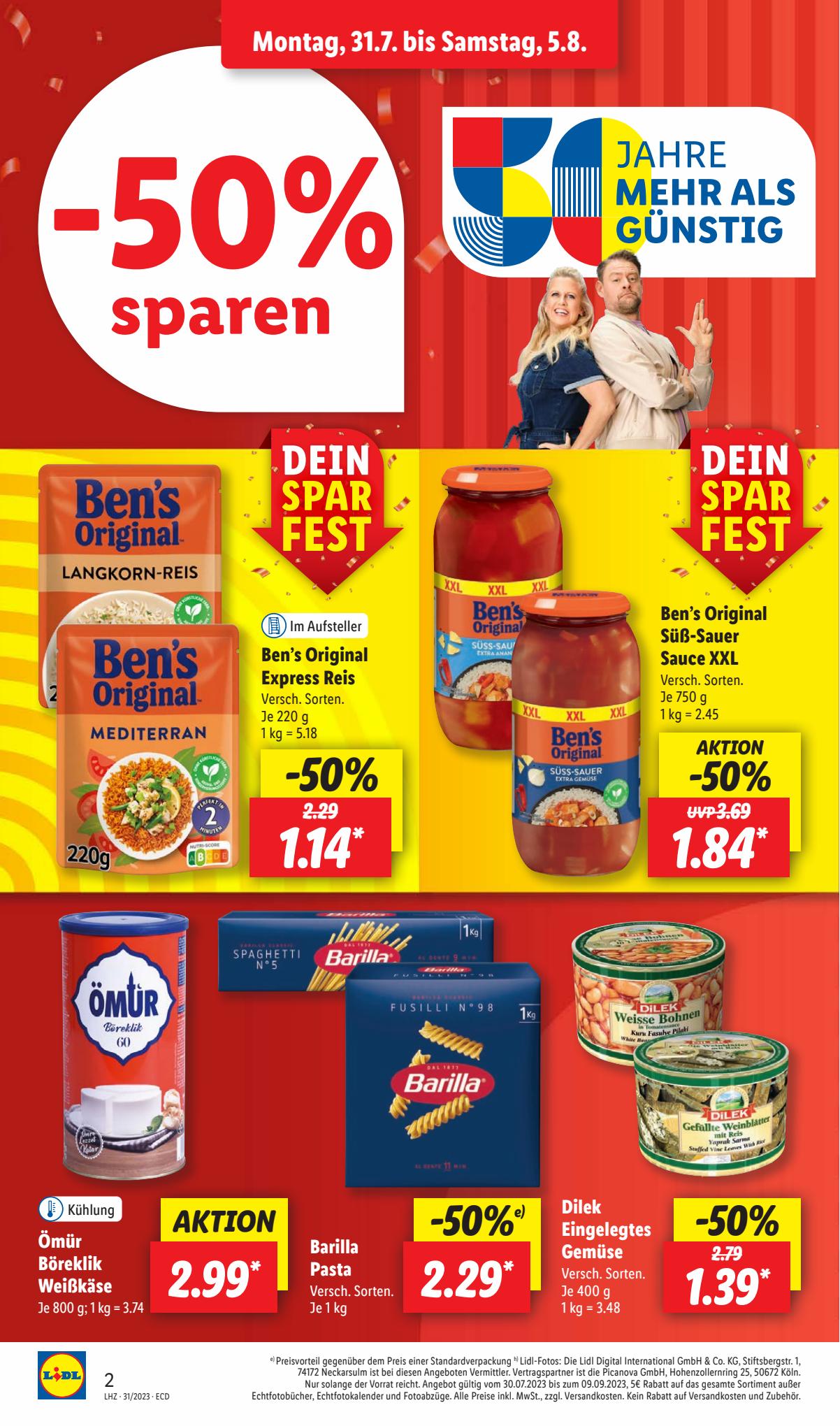 Lidl Prospekt 1 – 5 August 2023 Seite 2