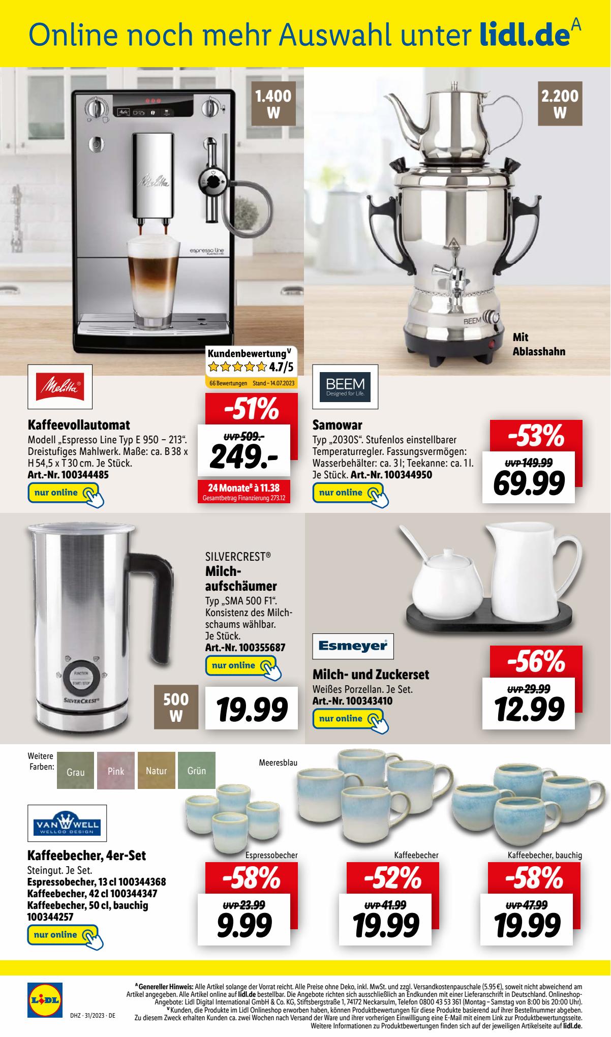 Lidl Prospekt 1 – 5 August 2023 Seite 32