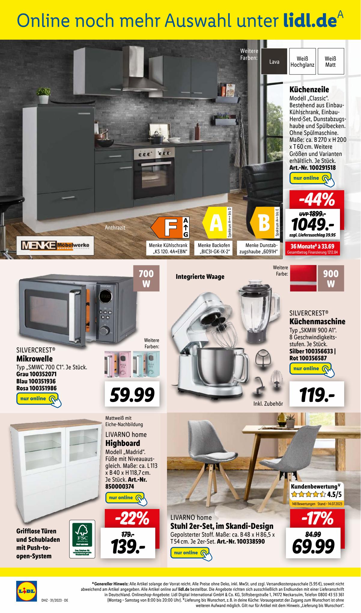 Lidl Prospekt 1 – 5 August 2023 Seite 34