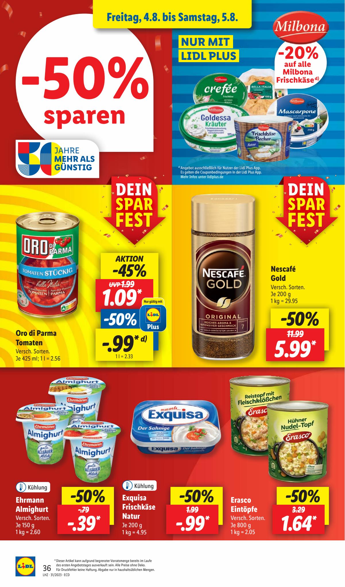 Lidl Prospekt 1 – 5 August 2023 Seite 50