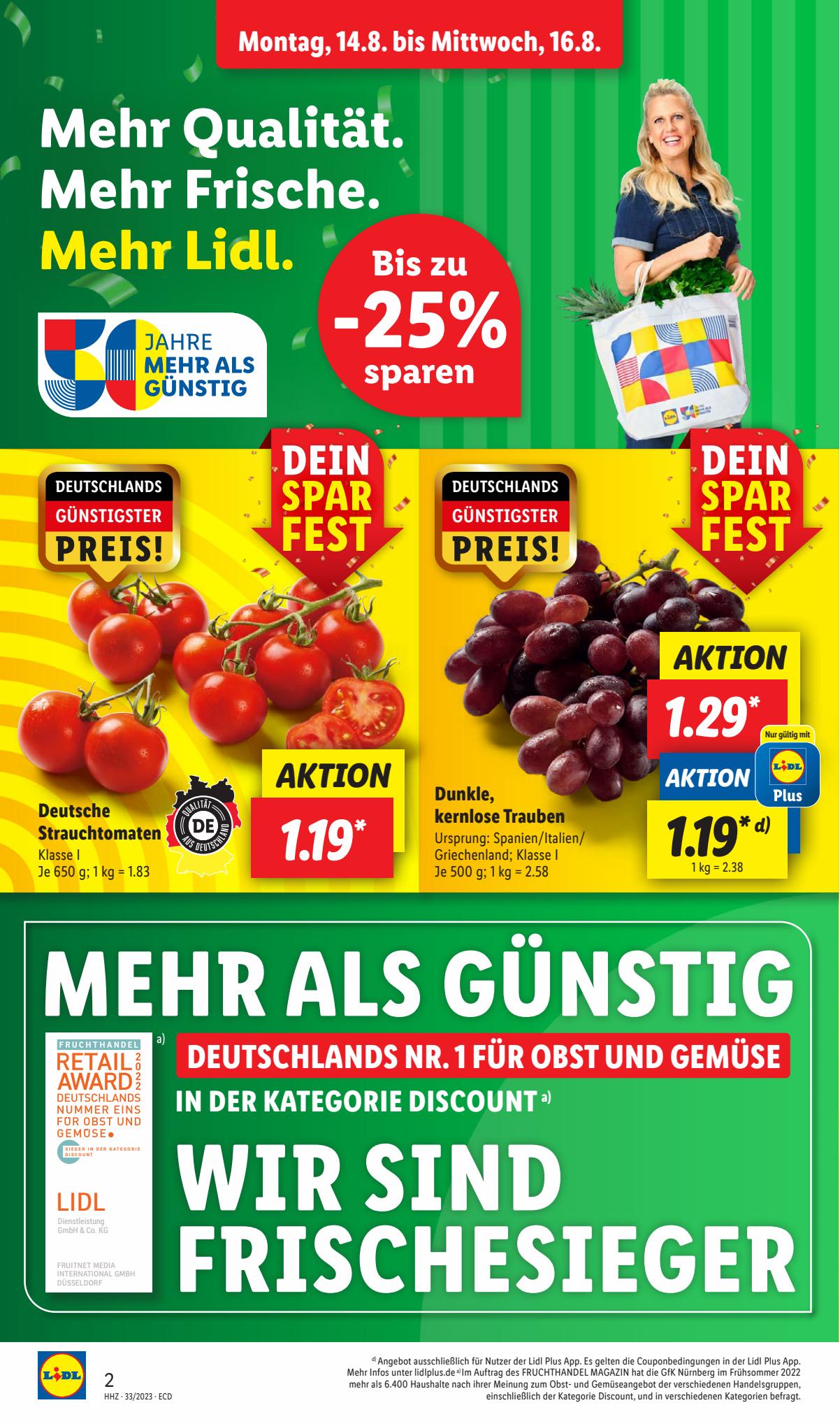 Lidl Prospekt 14 – 19 August 2023 Seite 2