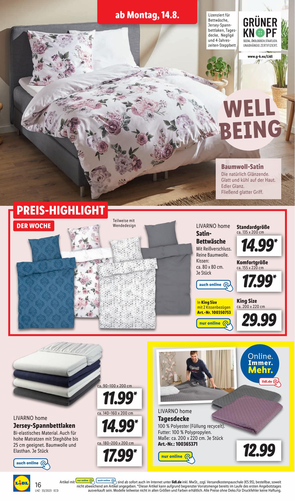 Lidl Prospekt 14 – 19 August 2023 Seite 20