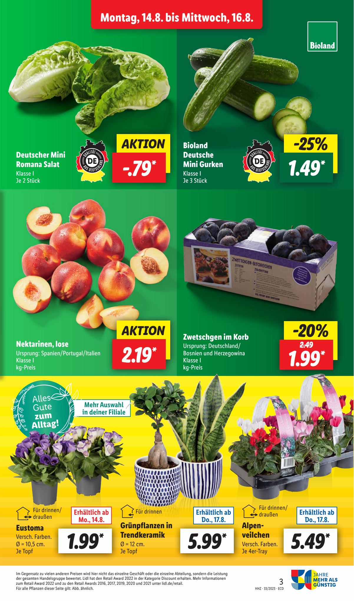 Lidl Prospekt 14 – 19 August 2023 Seite 3
