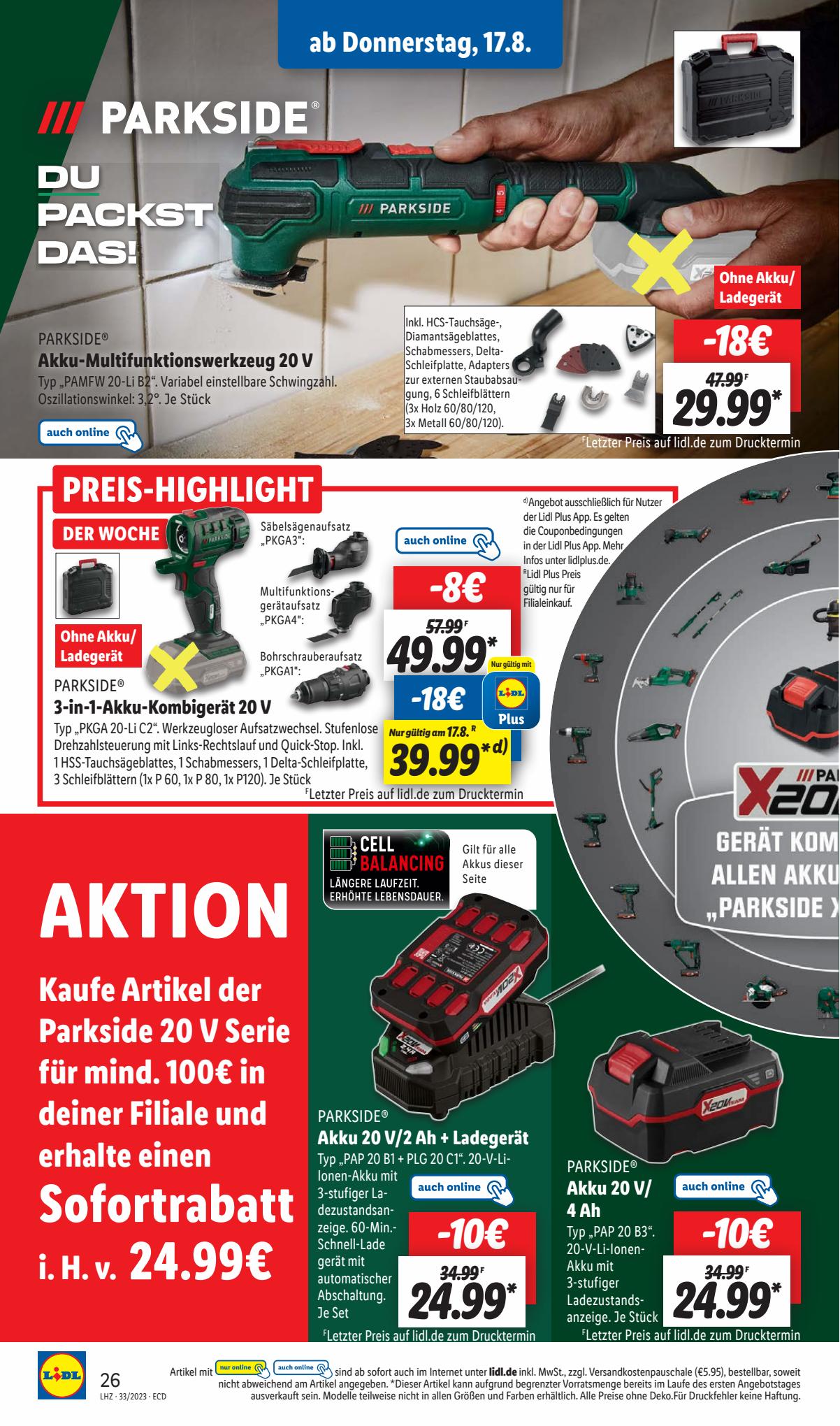 Lidl Prospekt 14 – 19 August 2023 Seite 32