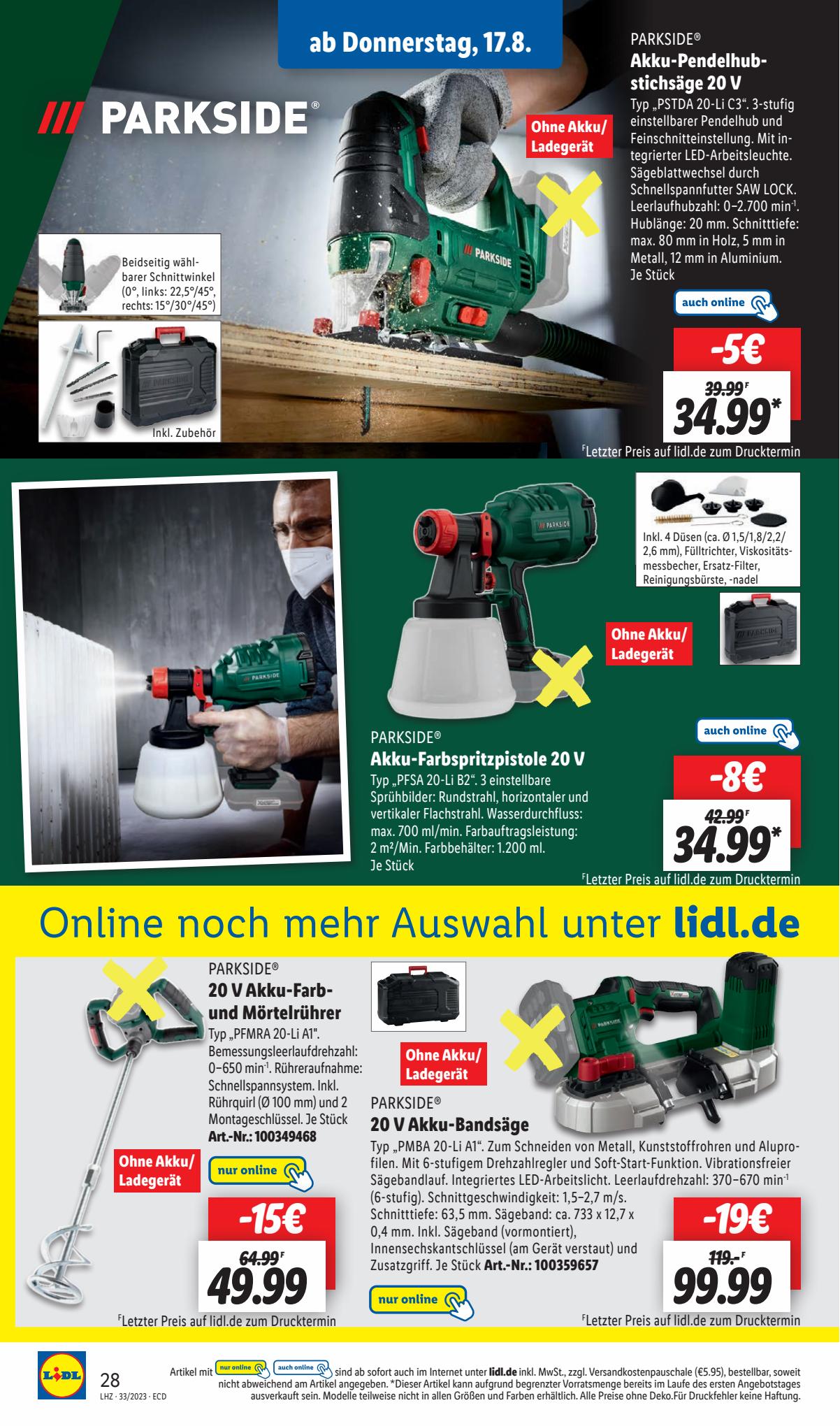 Lidl Prospekt 14 – 19 August 2023 Seite 34