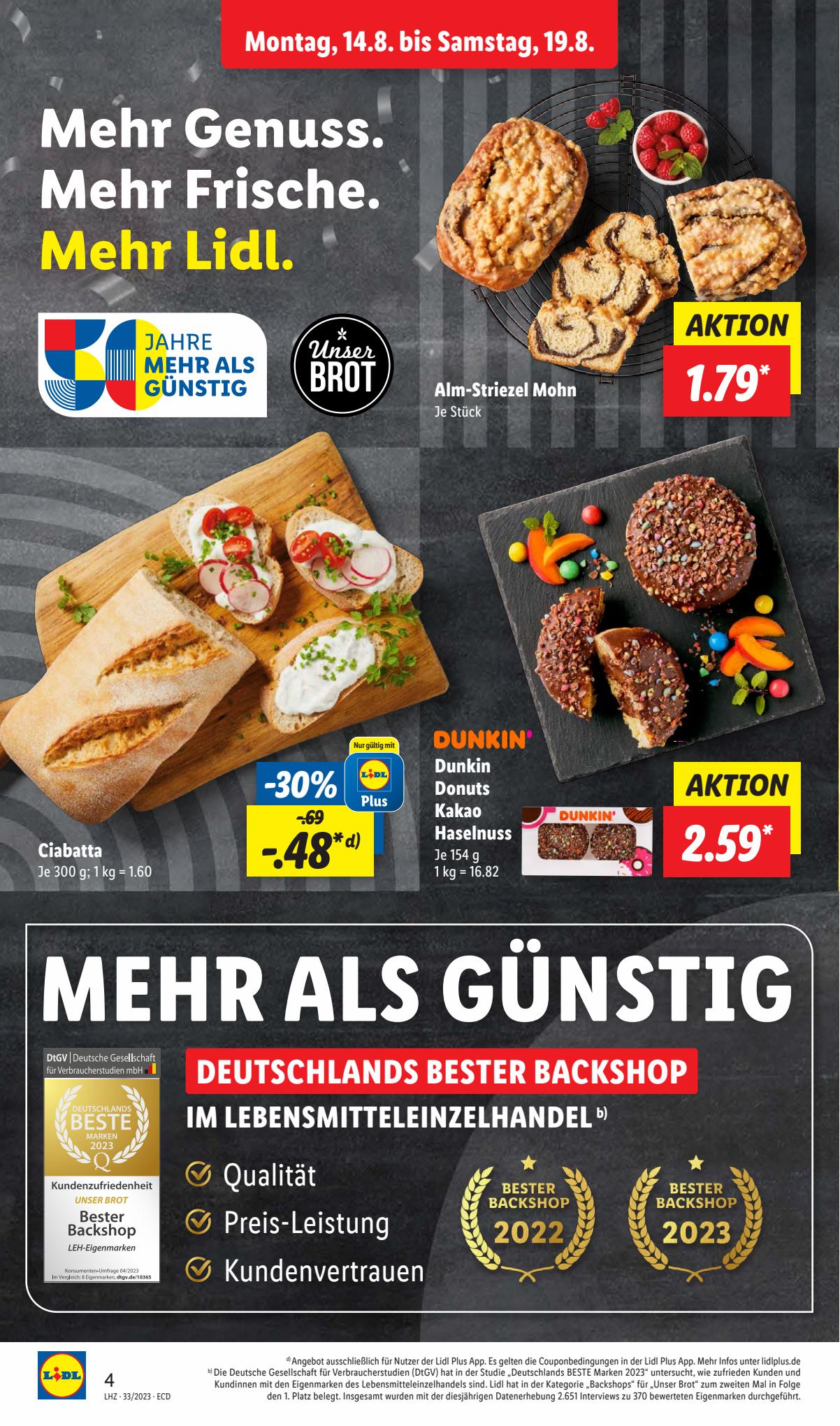 Lidl Prospekt 14 – 19 August 2023 Seite 4