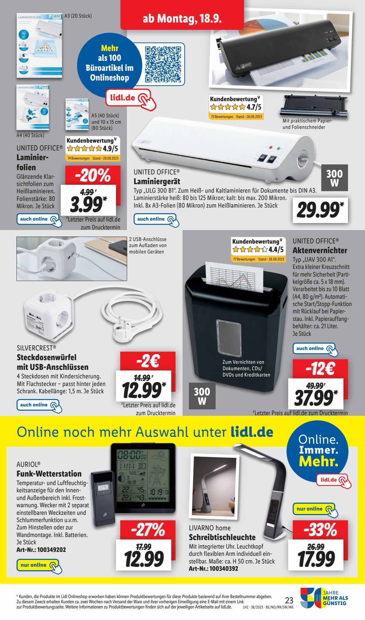 Lidl Prospekt 18 – 23 September 2023 Seite 9