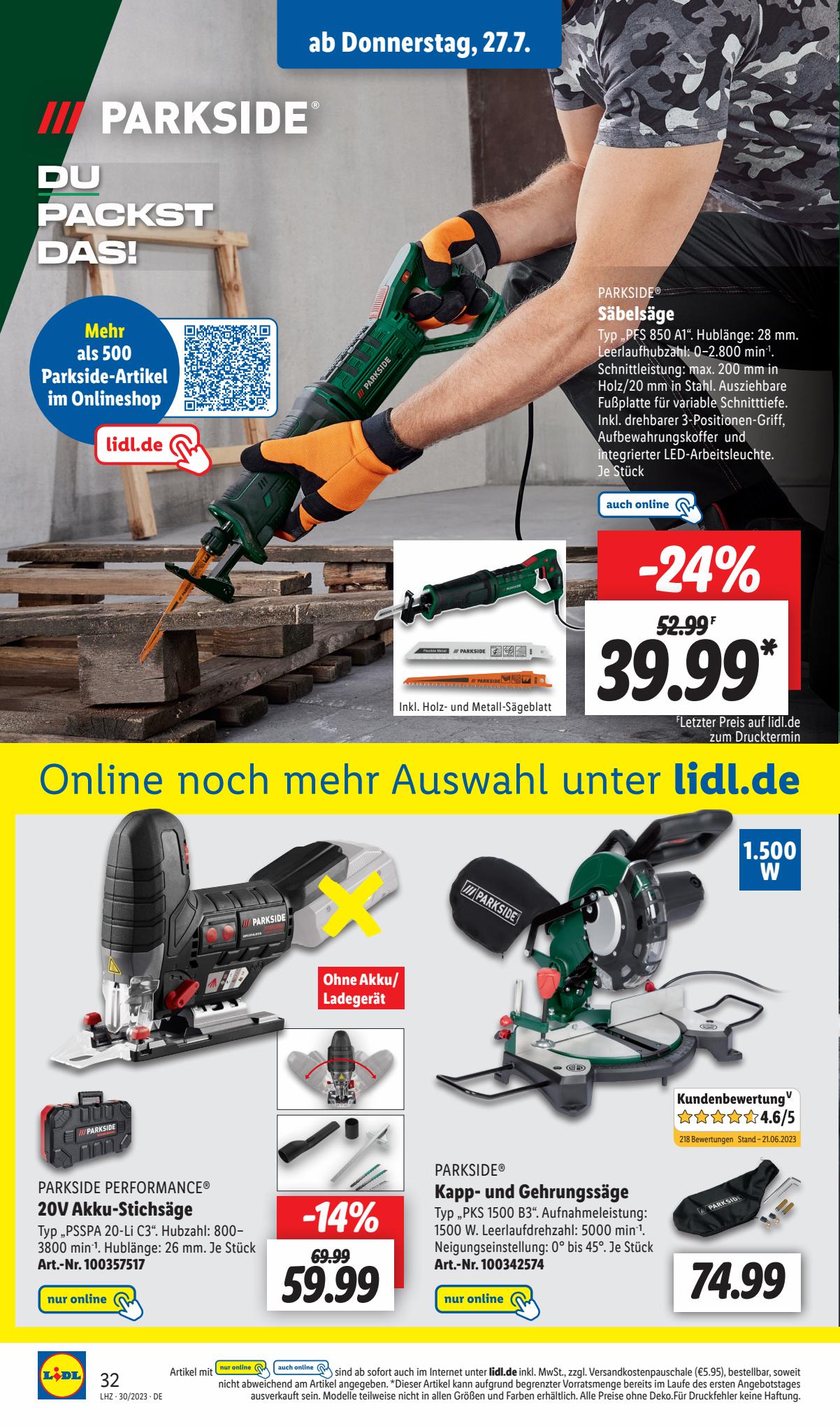 Lidl Prospekt 24 – 29 Juli 2023 Seite 20