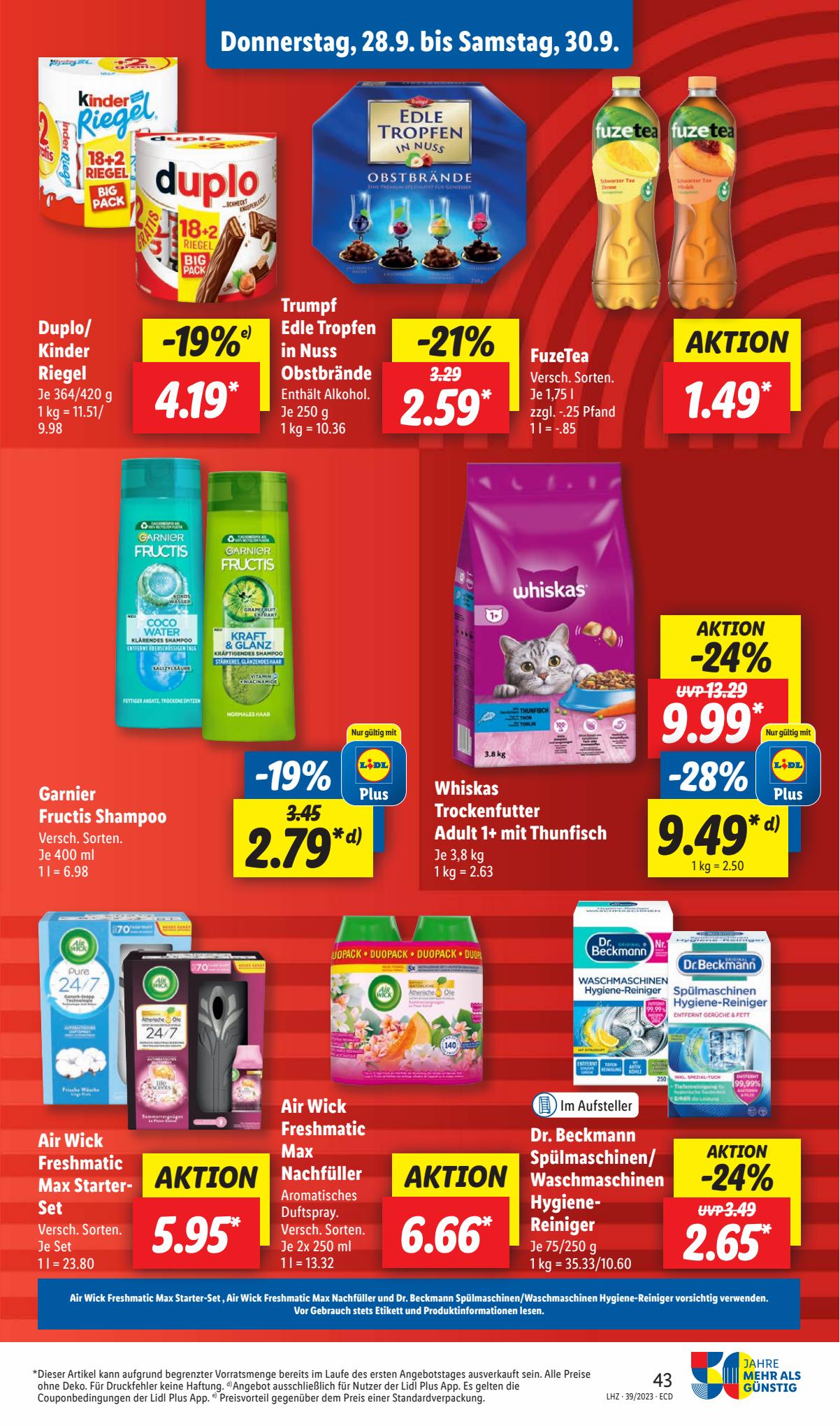 Lidl Prospekt 25 – 30 September 2023 Seite 61