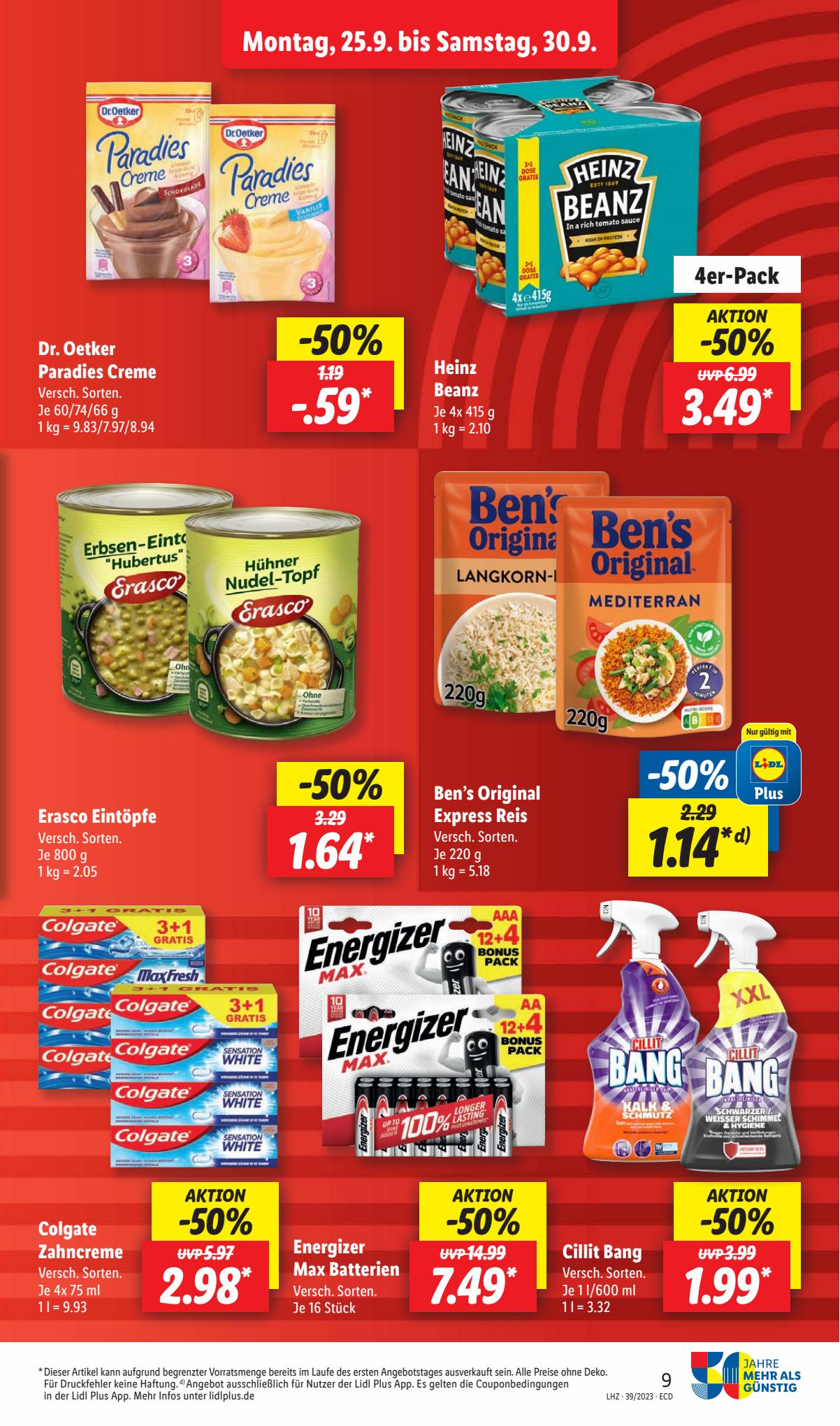 Lidl Prospekt 25 – 30 September 2023 Seite 9
