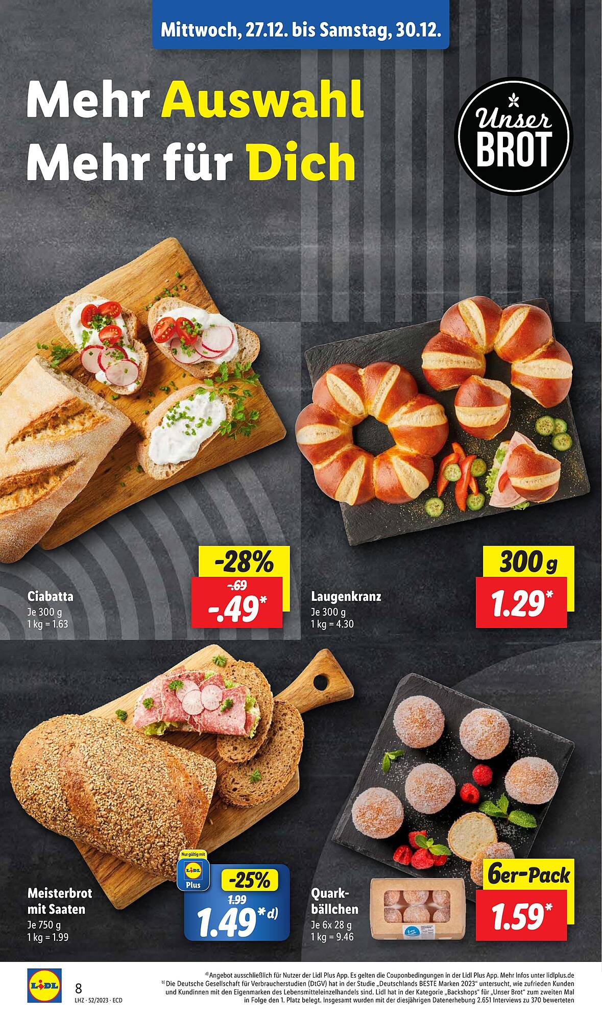 Lidl Prospekt 27 – 30 Dezember 2023 Seite 8