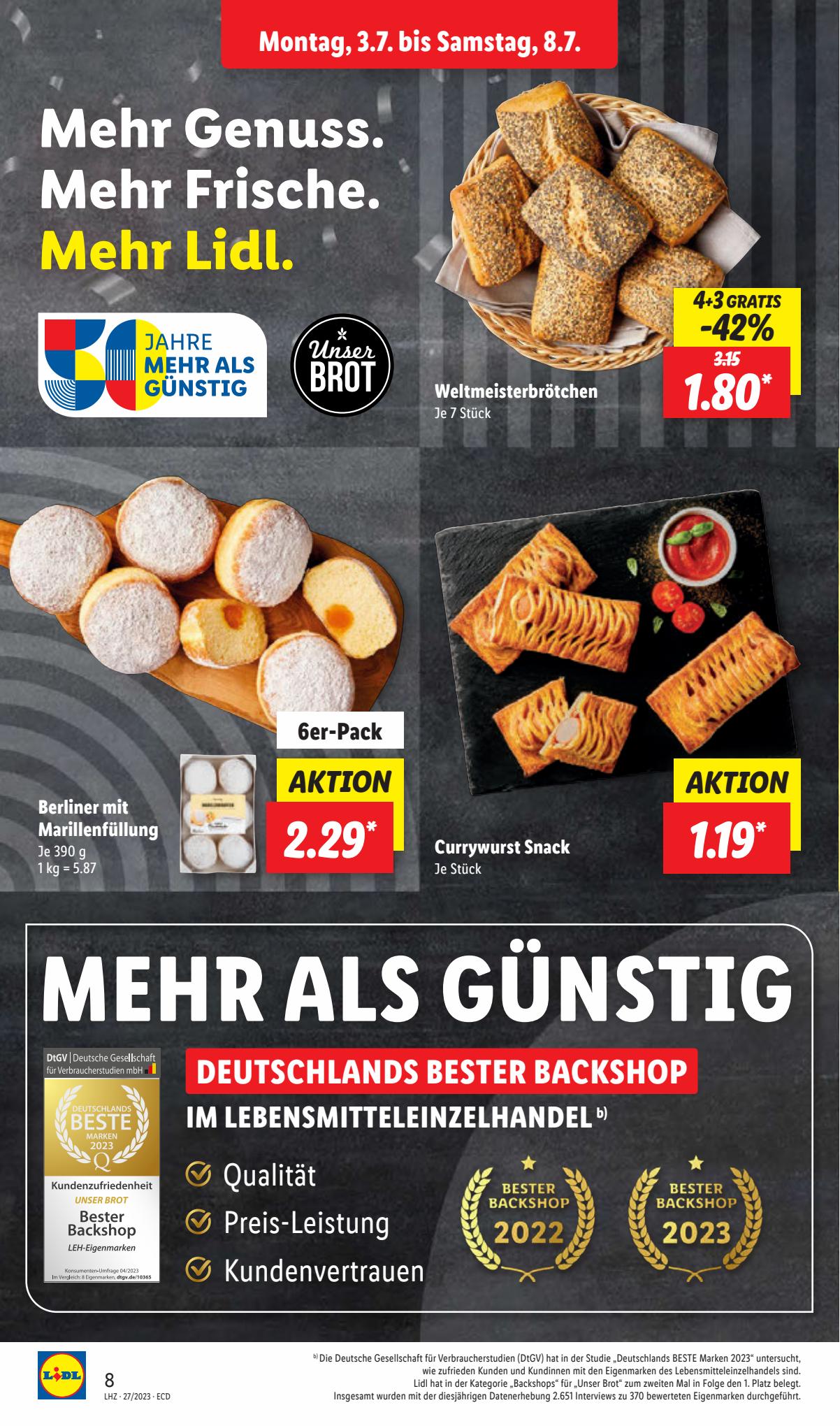 Lidl Prospekt 3 – 8 Juli 2023 Seite 8