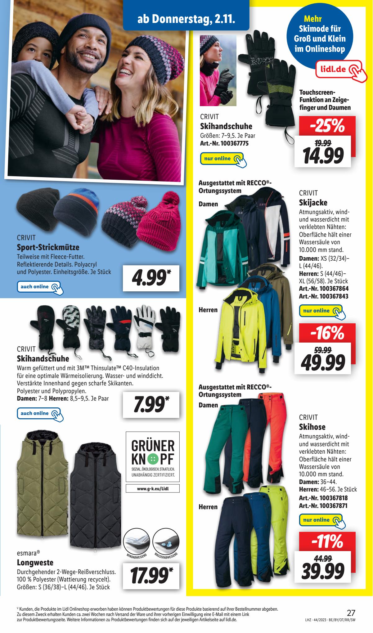 Lidl Prospekt 30 Oct – 4 Nov 2023 Seite 37