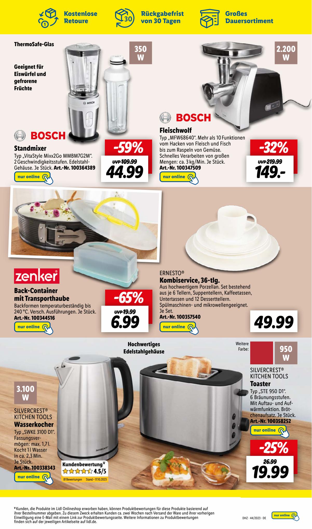 Lidl Prospekt 30 Oct – 4 Nov 2023 Seite 39