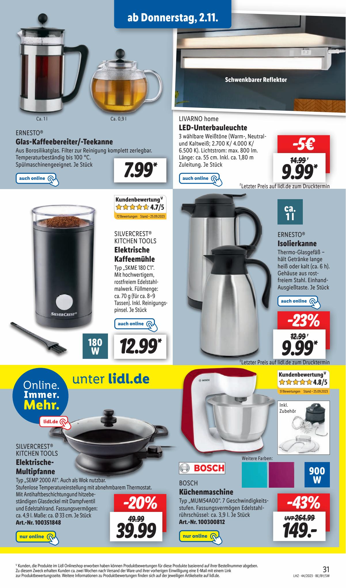 Lidl Prospekt 30 Oct – 4 Nov 2023 Seite 45