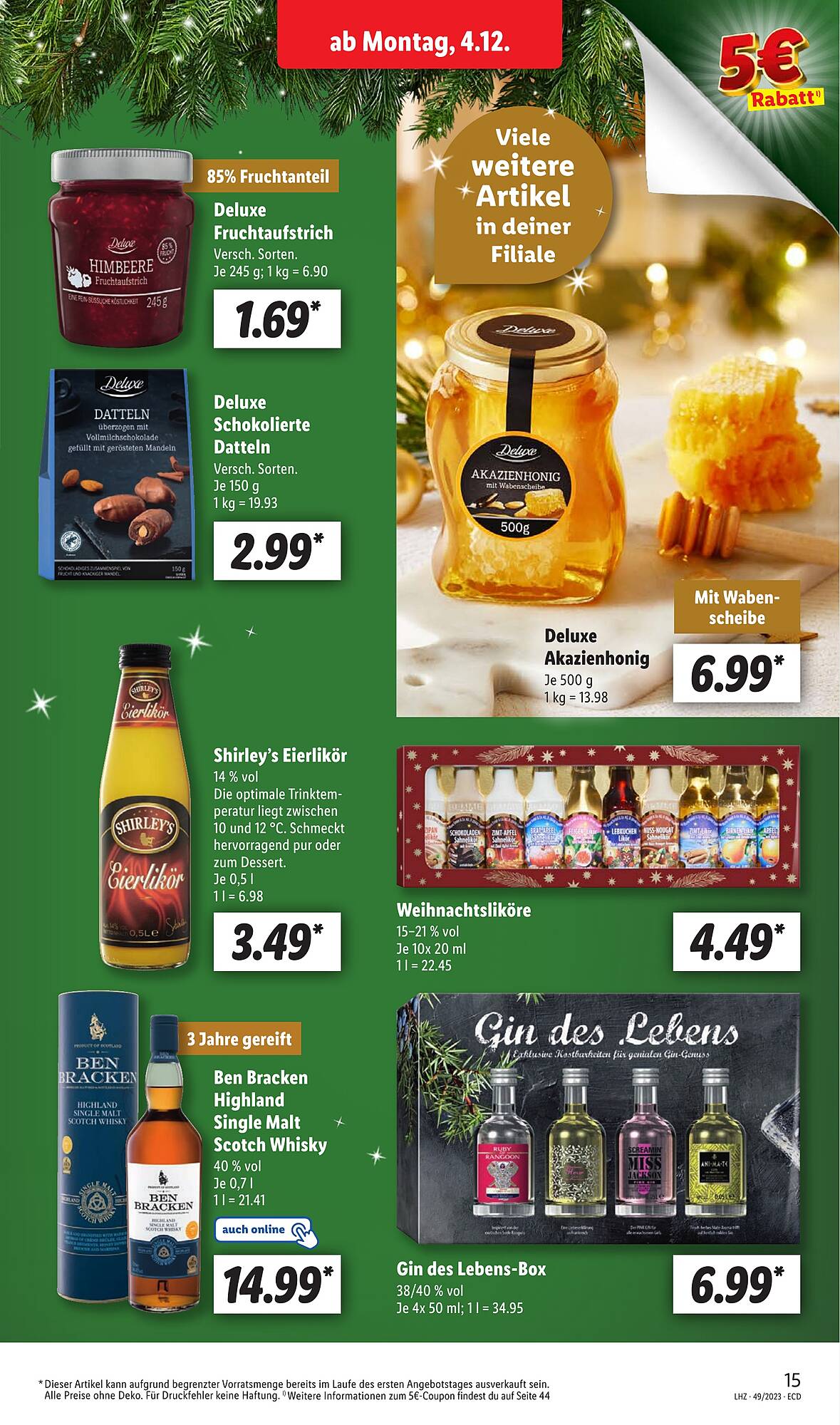 Lidl Prospekt 4 – 9 Dezember 2023 Seite 15