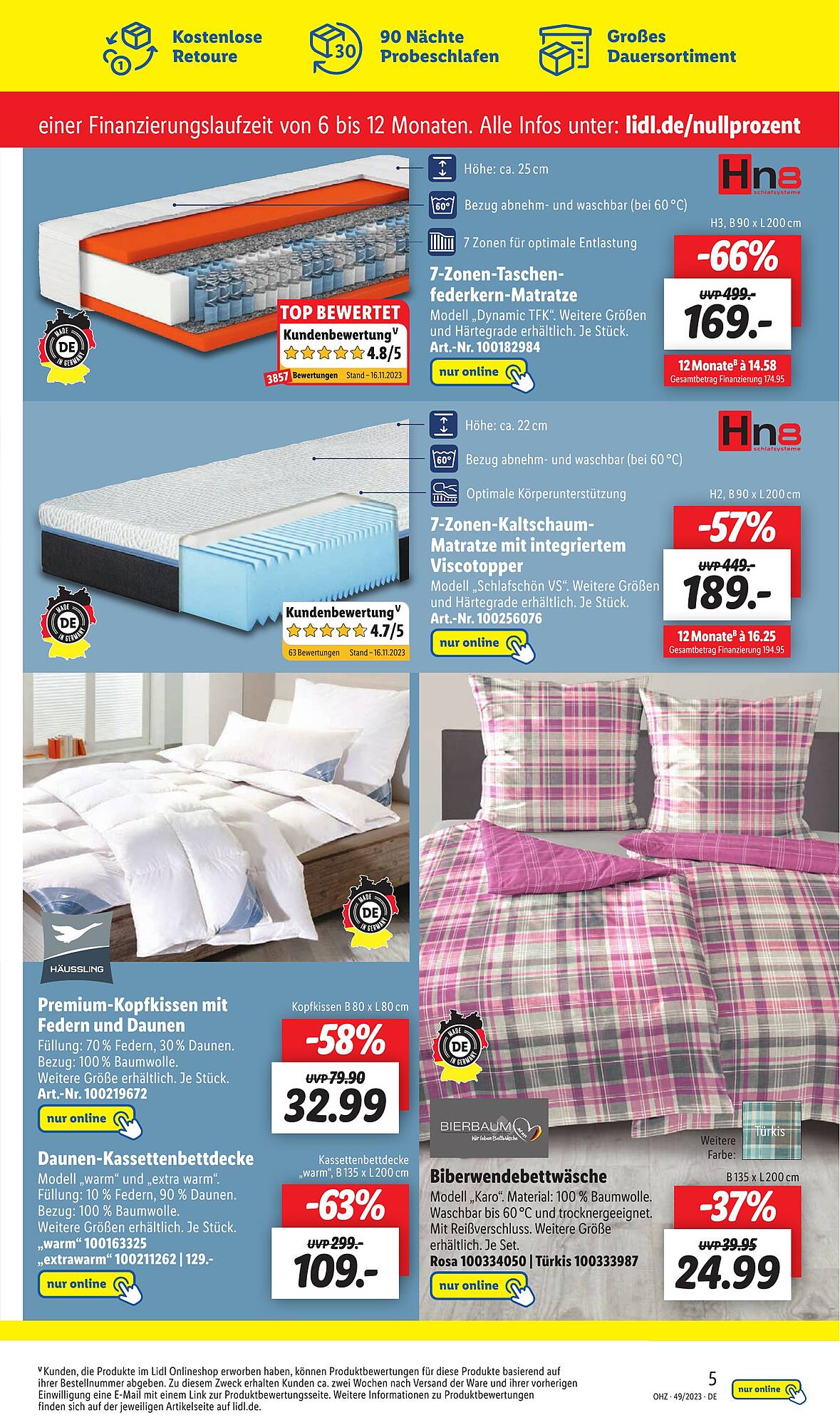 Lidl Prospekt 4 – 9 Dezember 2023 Seite 49