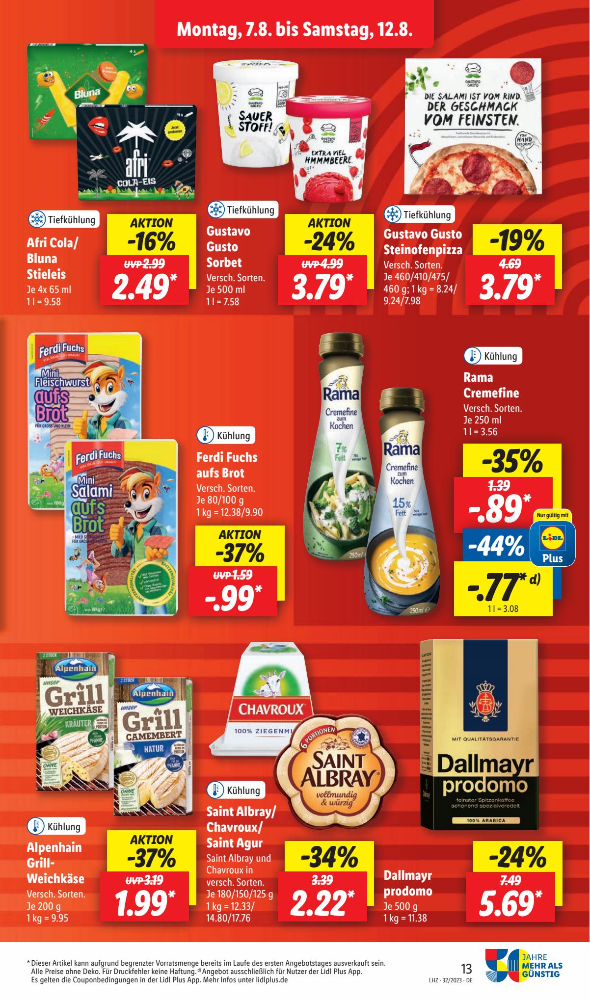 Lidl Prospekt 7 – 12 August 2023 Seite 13