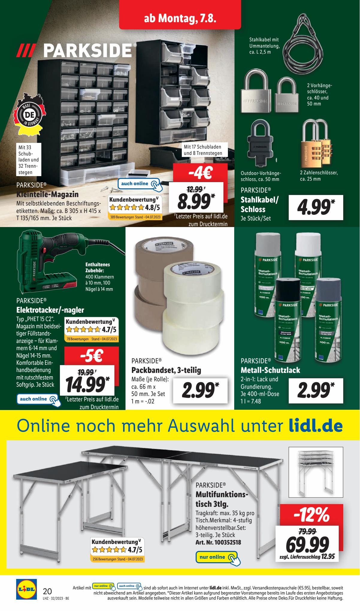 Lidl Prospekt 7 – 12 August 2023 Seite 22