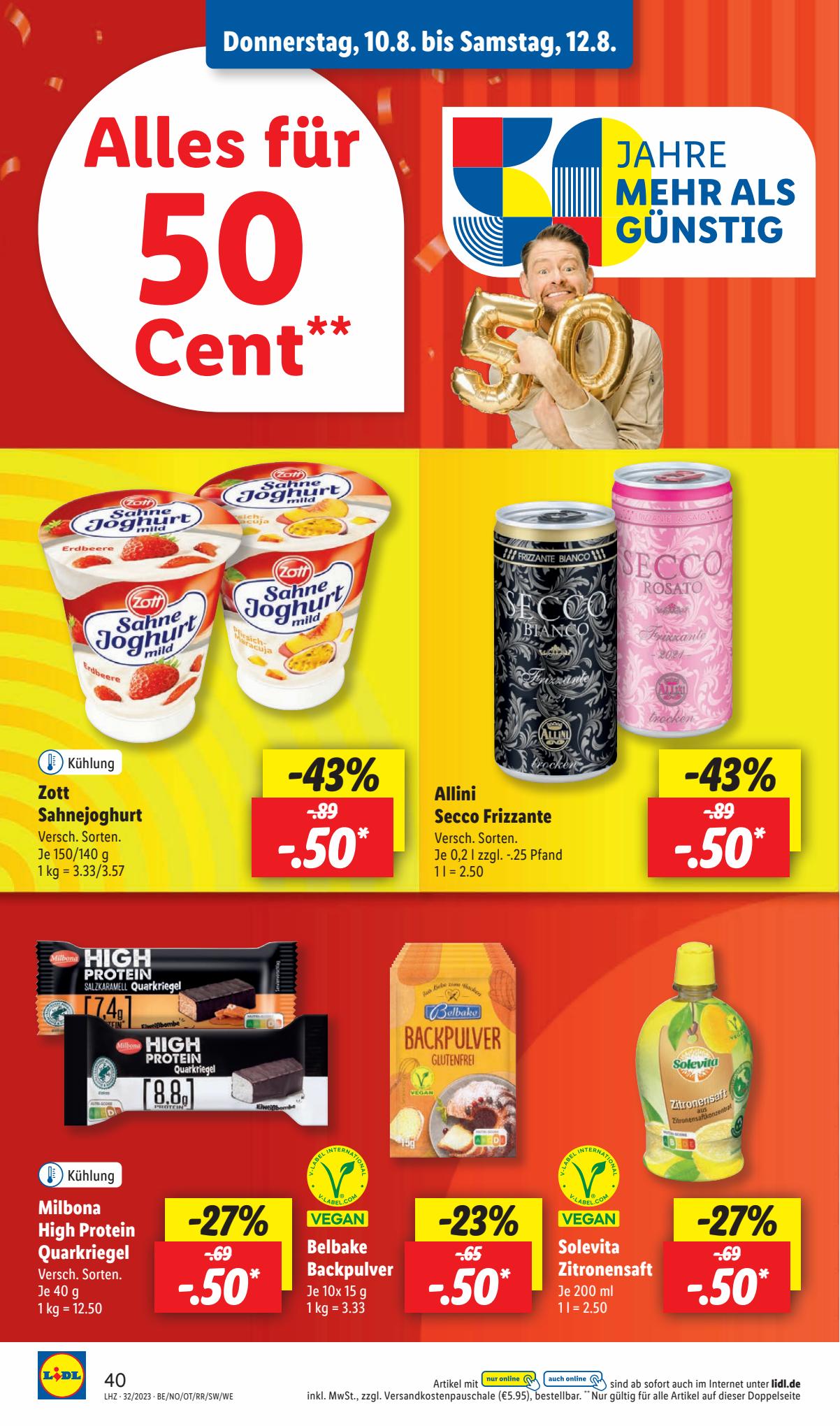 Lidl Prospekt 7 – 12 August 2023 Seite 50