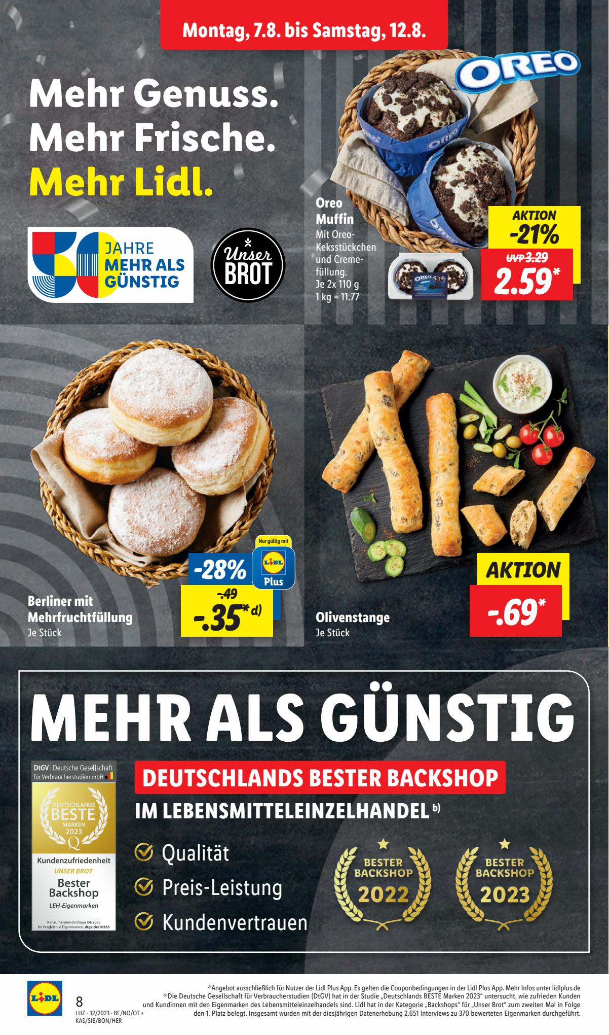 Lidl Prospekt 7 – 12 August 2023 Seite 8