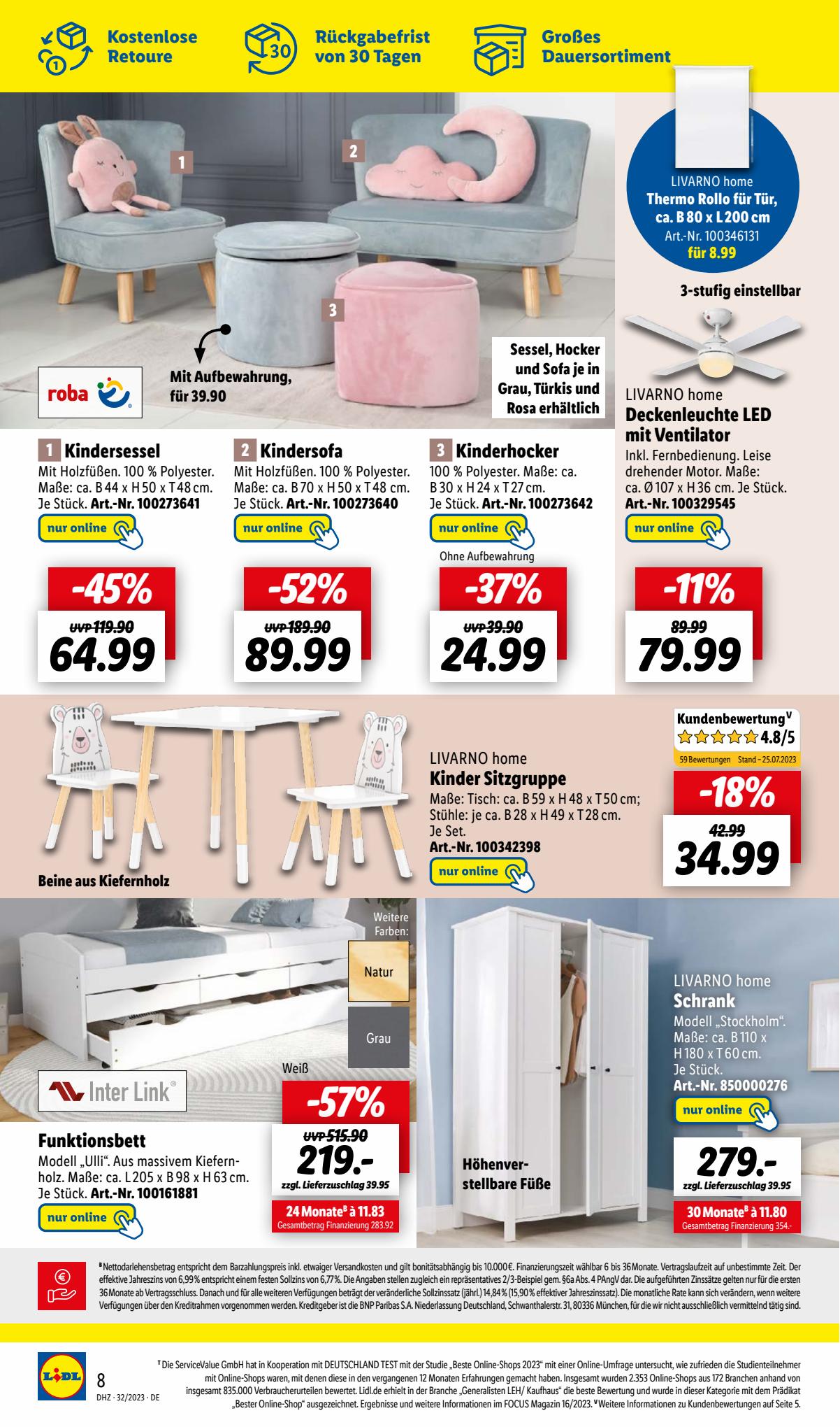 Lidl Prospekt 7 – 13 August 2023 Seite 8