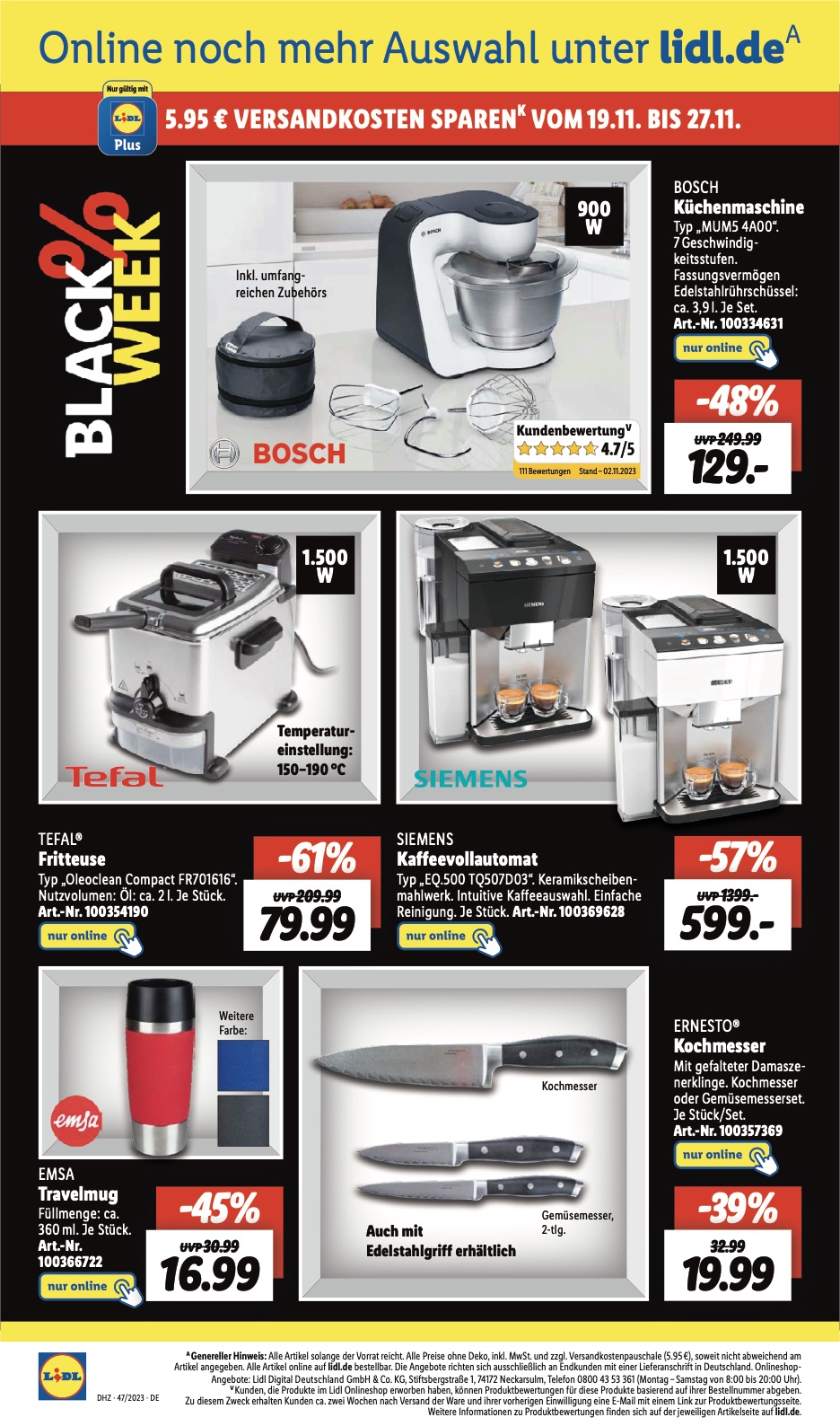 Lidl Prospekt Black Week Deals 2023 Seite 14