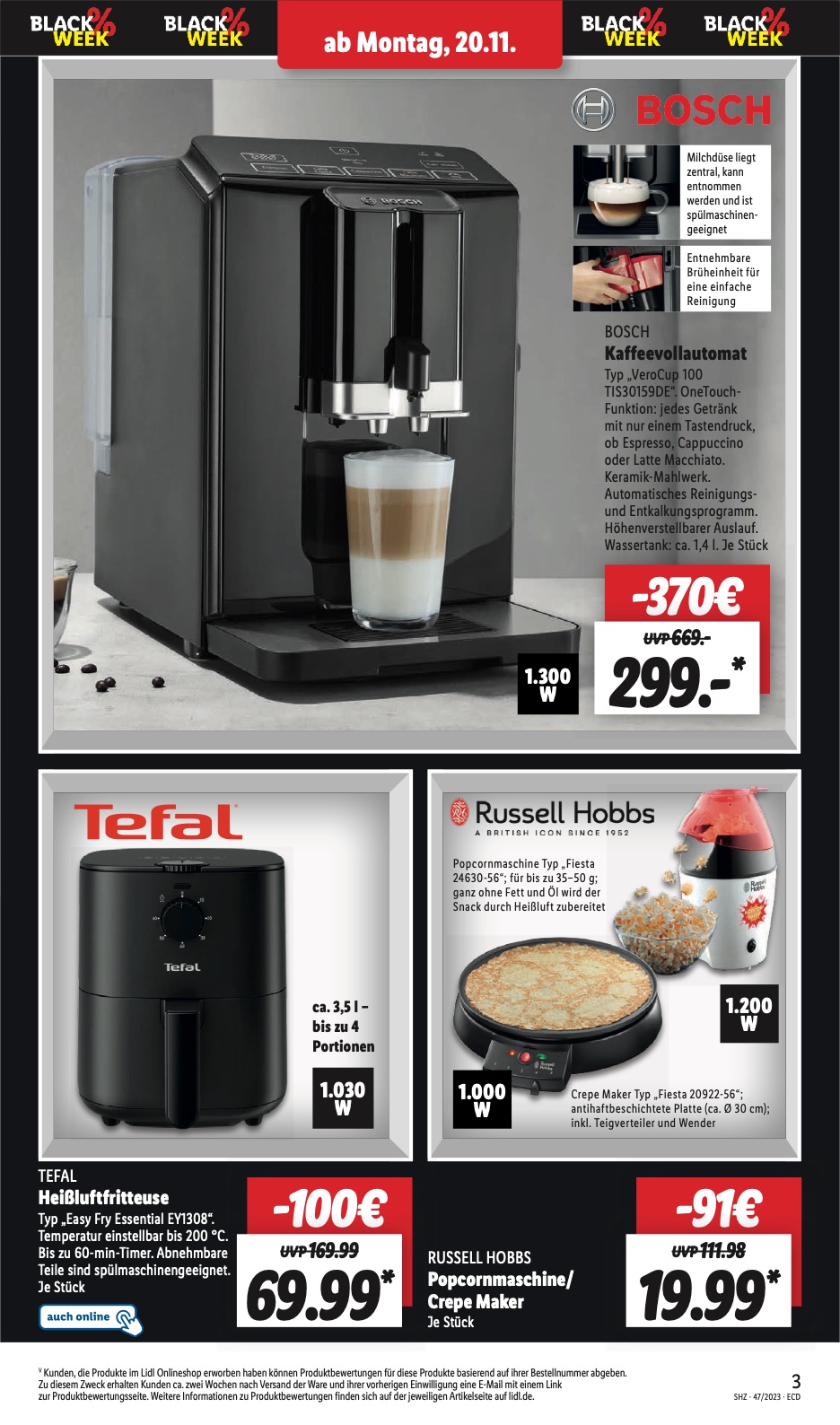 Lidl Prospekt Black Week Deals 2023 Seite 3