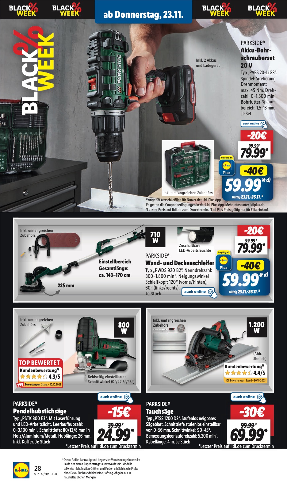 Lidl Prospekt Black Week Deals 2023 Seite 32