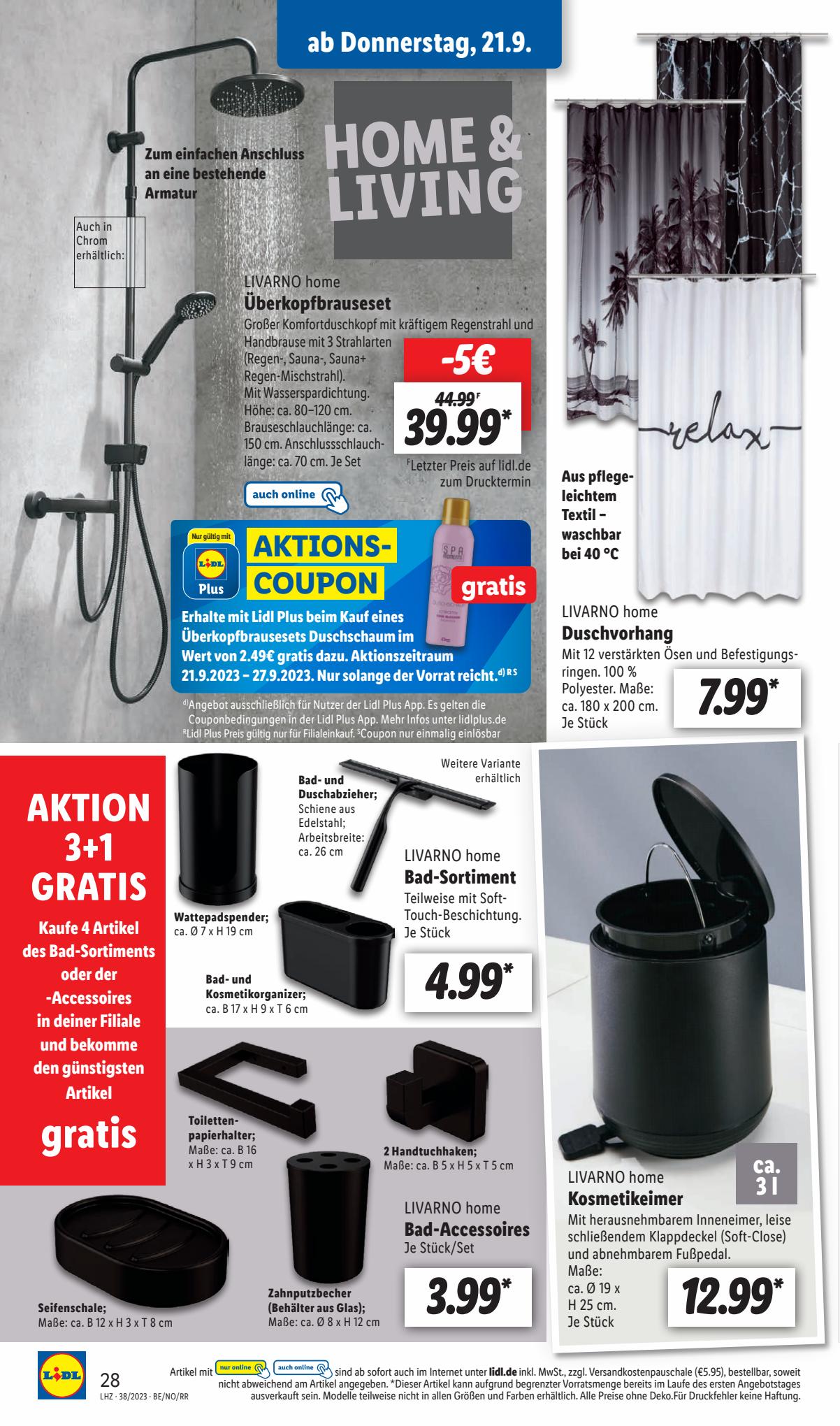 Lidl Prospekt Plus 18 – 23 September 2023 Seite 38