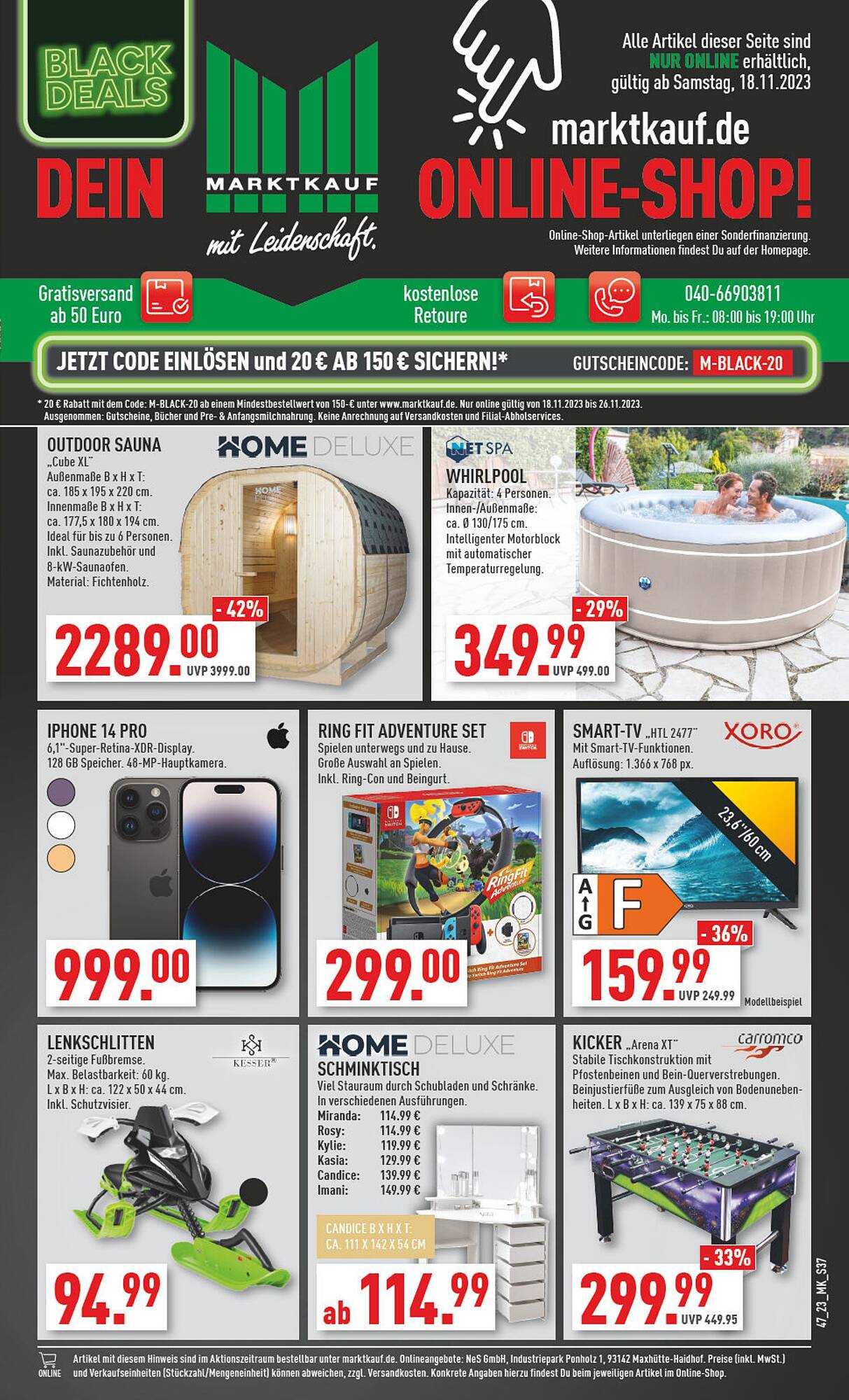 Marktkauf Prospekt 20 – 25 November 2023 Seite 37