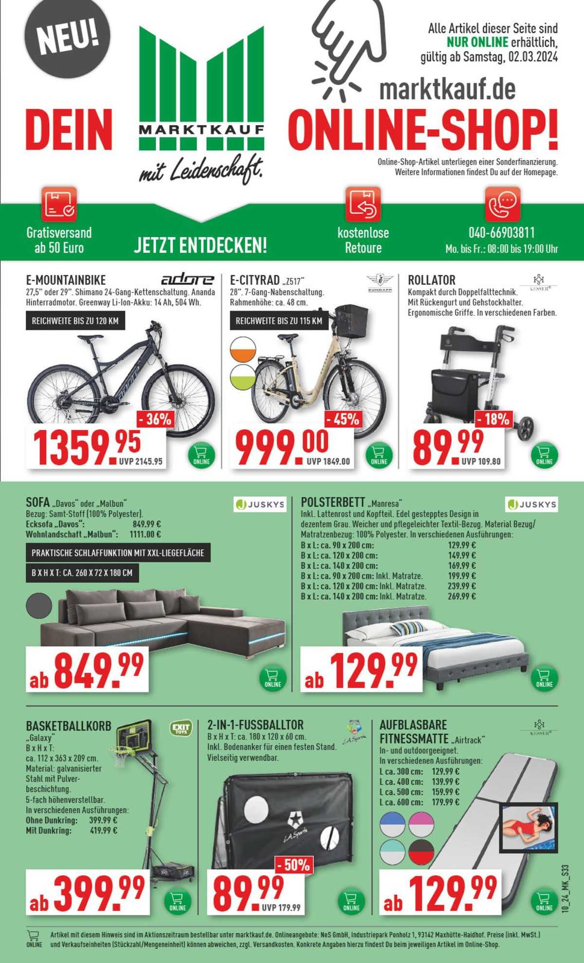 Marktkauf Prospekt 4 – 9 Marsch 2024 Seite 33