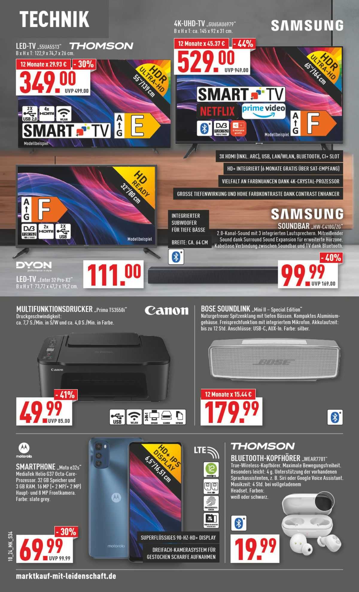 Marktkauf Prospekt 4 – 9 Marsch 2024 Seite 34