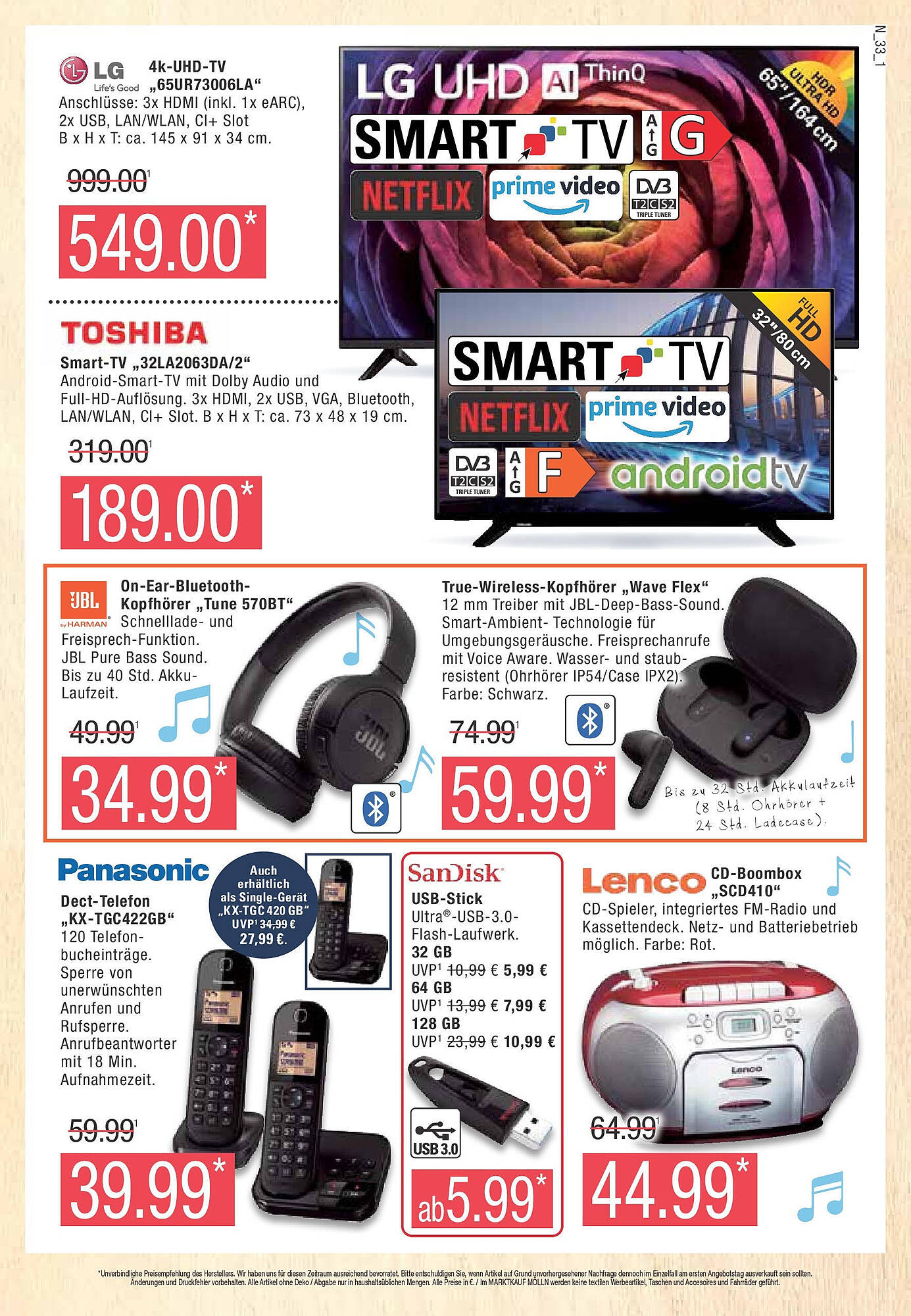 Marktkauf Prospekt 8 – 13 Januar 2024 Seite 33