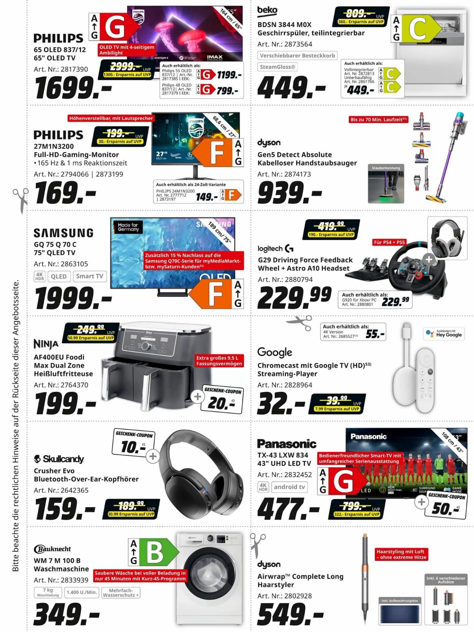 Media Markt Prospekt 24 Juli – 8 August 2023 Seite 9