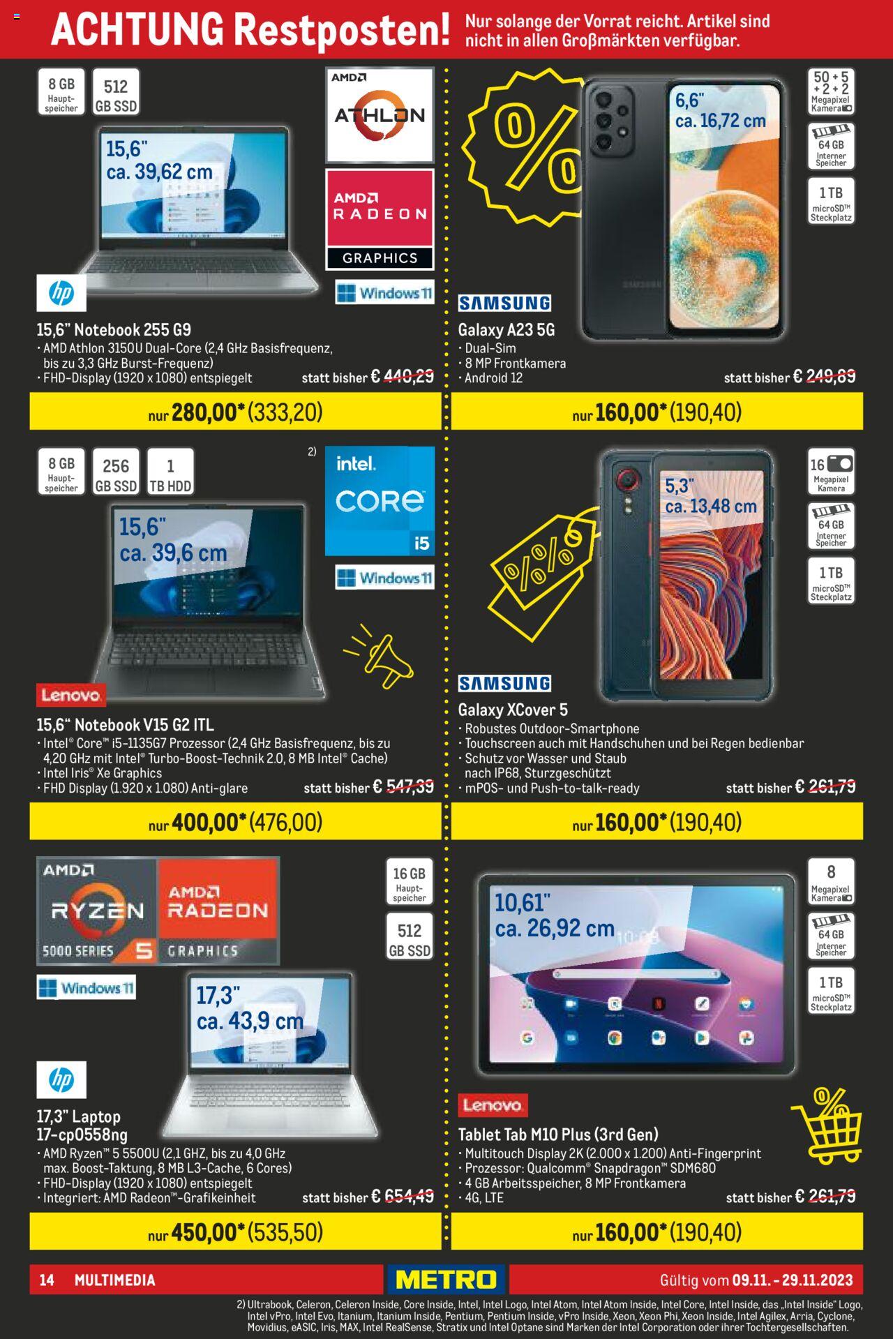 Metro Black Friday Prospekt 9 – 29 November 2023 Seite 14