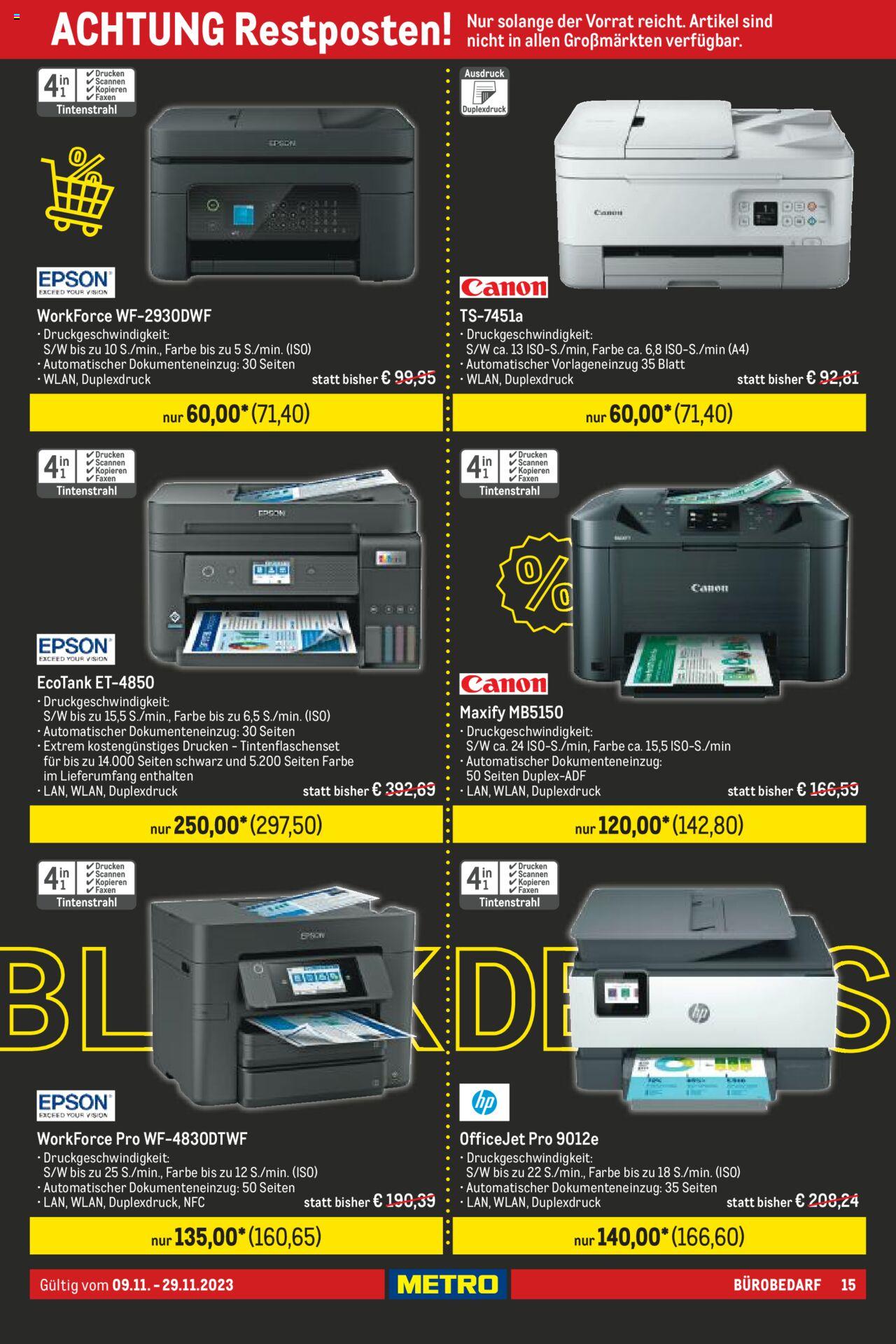 Metro Black Friday Prospekt 9 – 29 November 2023 Seite 15