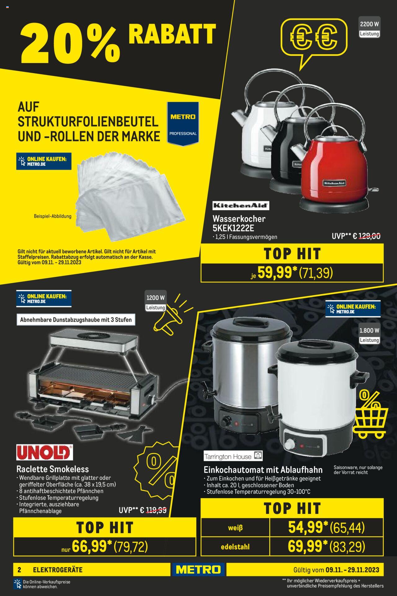 Metro Black Friday Prospekt 9 – 29 November 2023 Seite 2