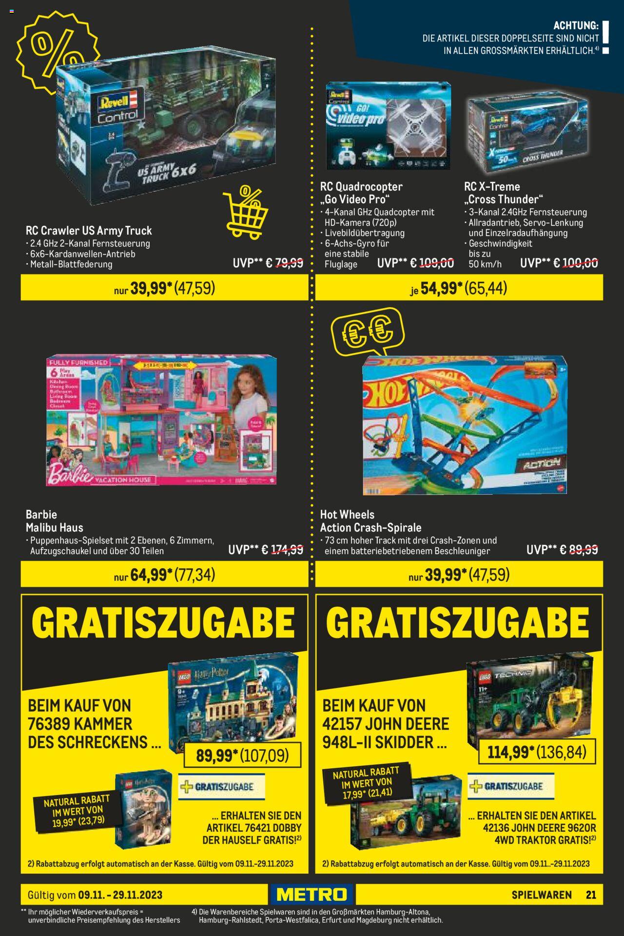 Metro Black Friday Prospekt 9 – 29 November 2023 Seite 21