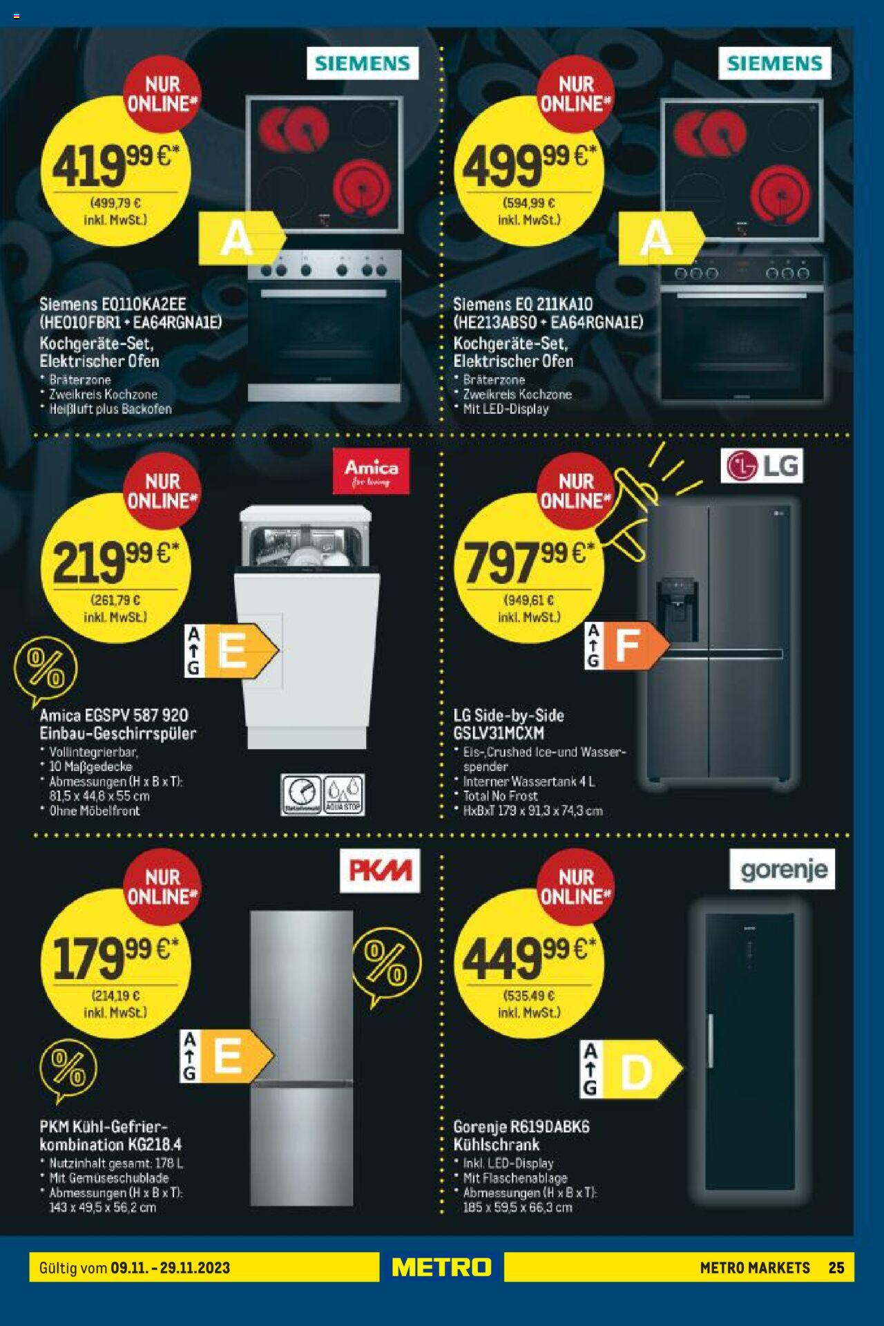 Metro Black Friday Prospekt 9 – 29 November 2023 Seite 25