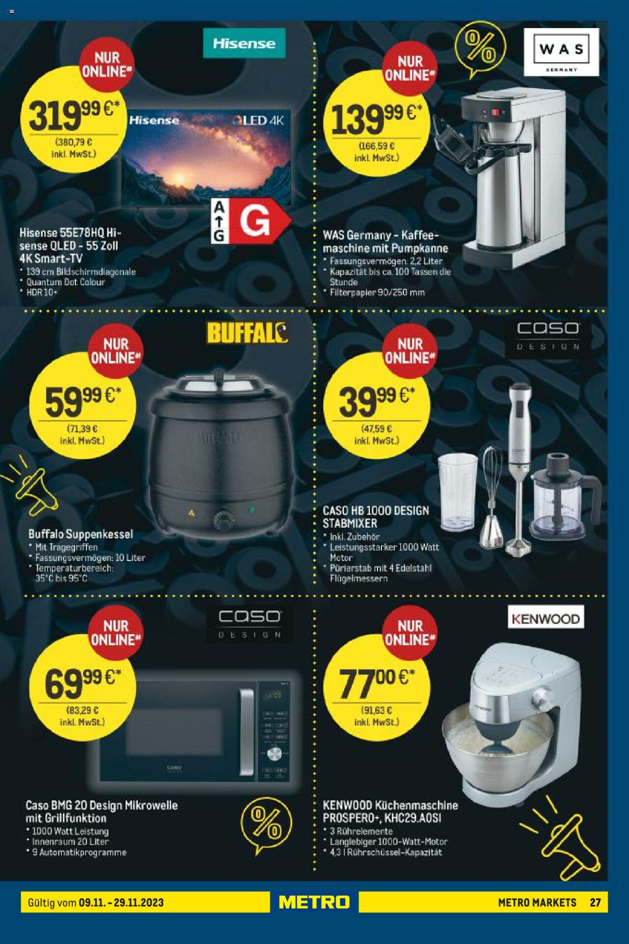 Metro Black Friday Prospekt 9 – 29 November 2023 Seite 27