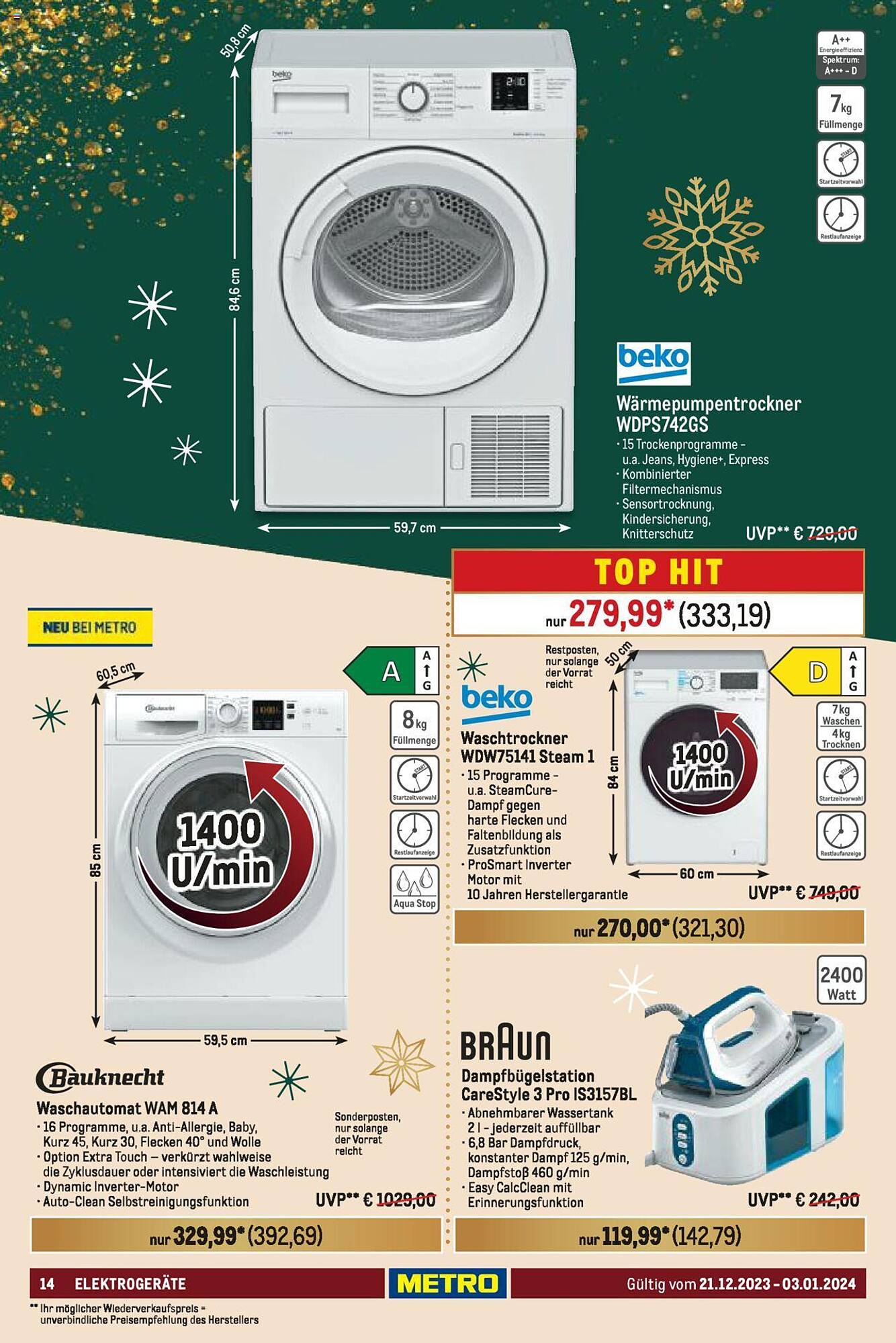 Metro Prospekt 21 Dez – 3 Jan 2024 Seite 14